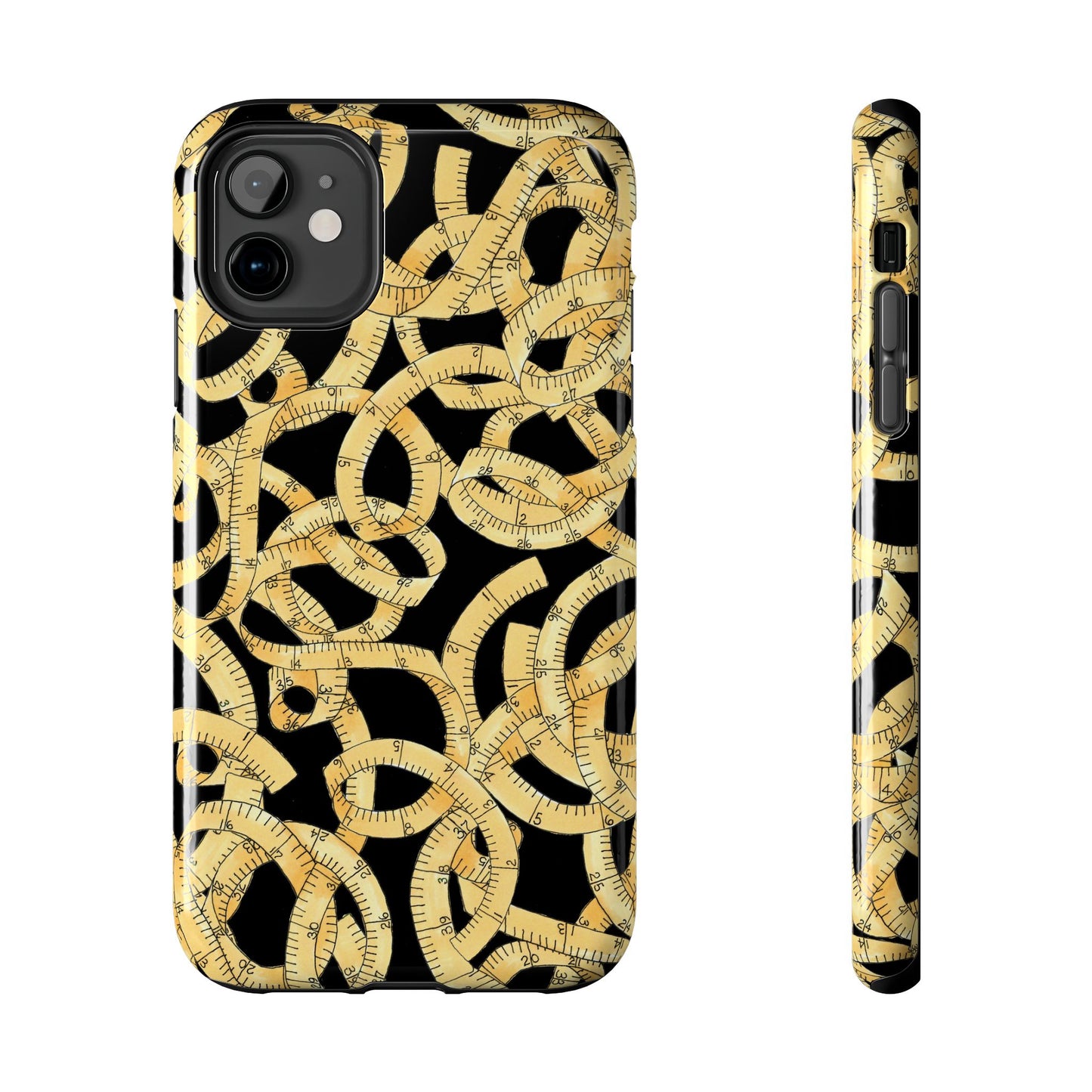 Tape Tangle Black Phone Case