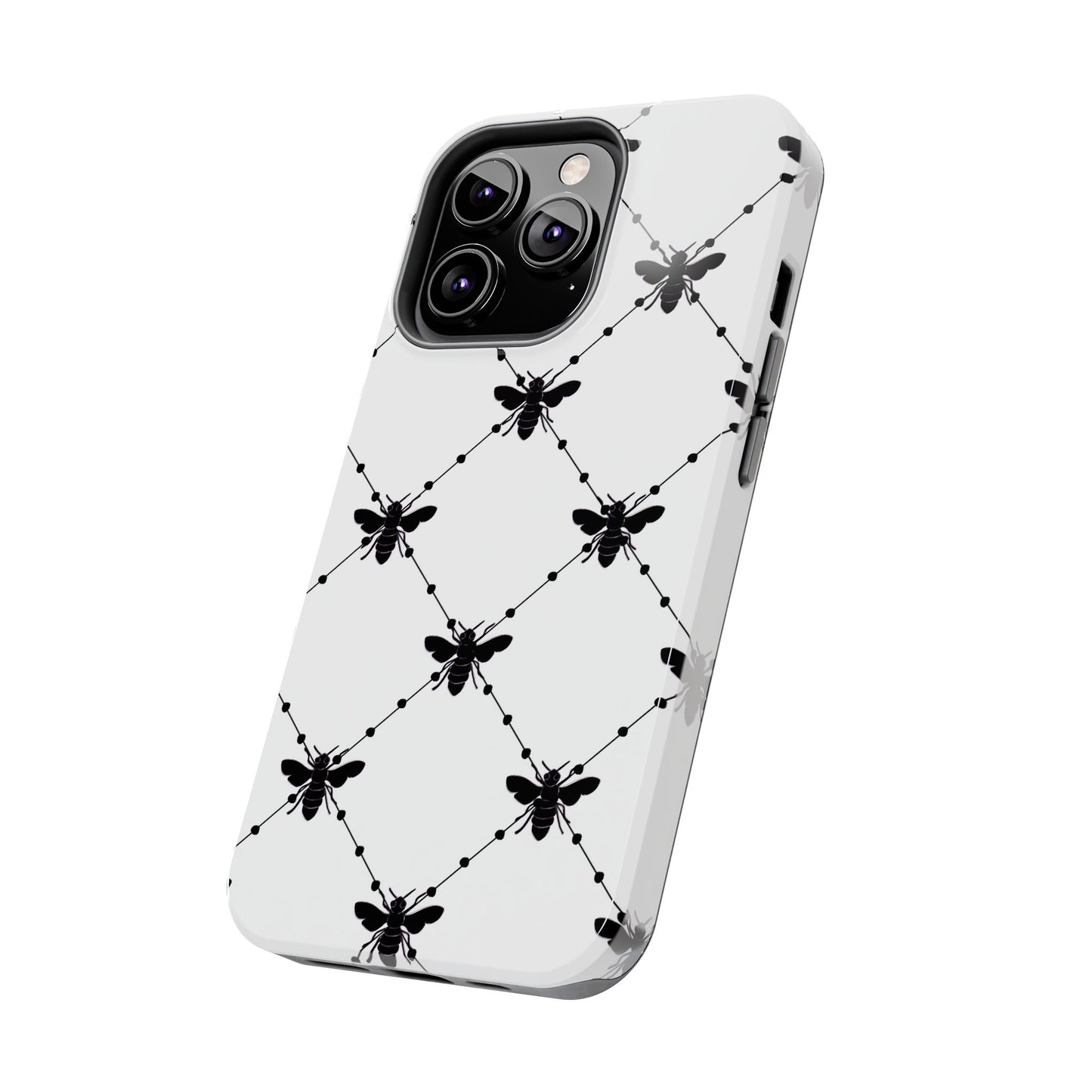 Beaded Bees White Phone Case