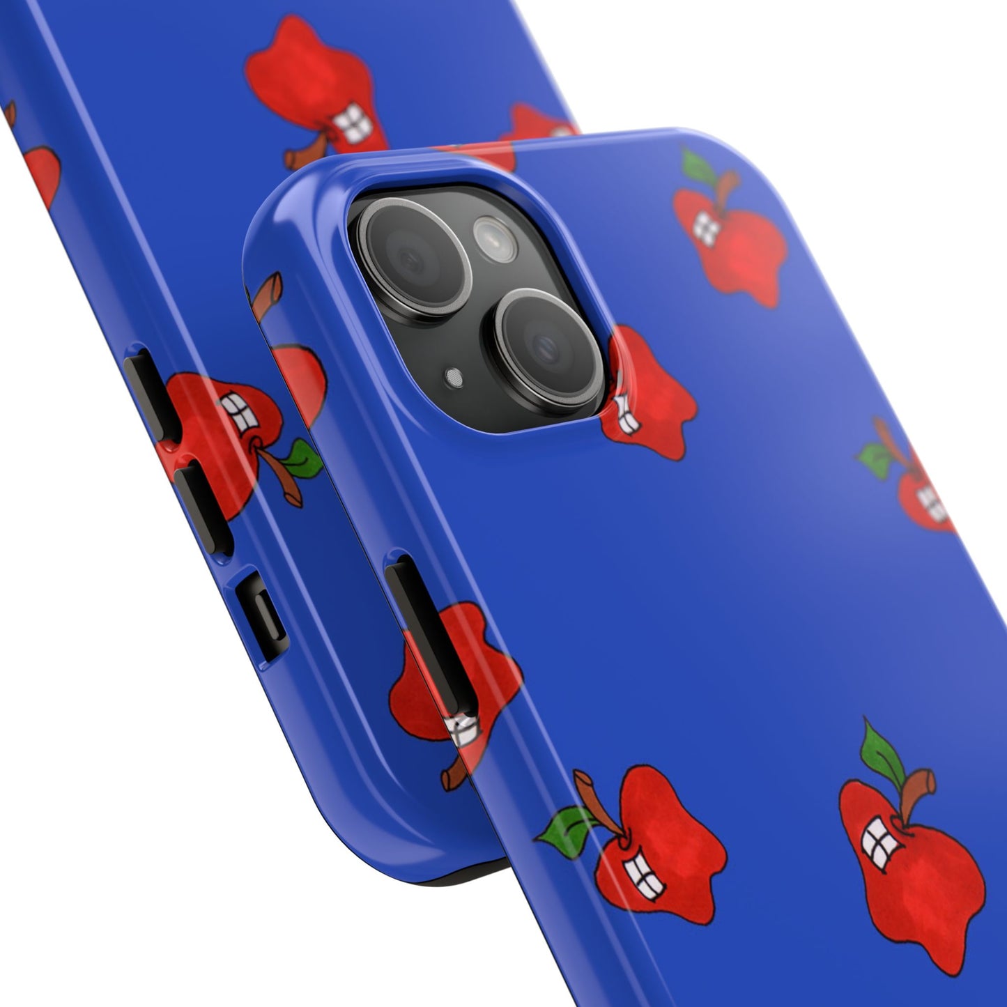 Flying Apples Blue Phone Case