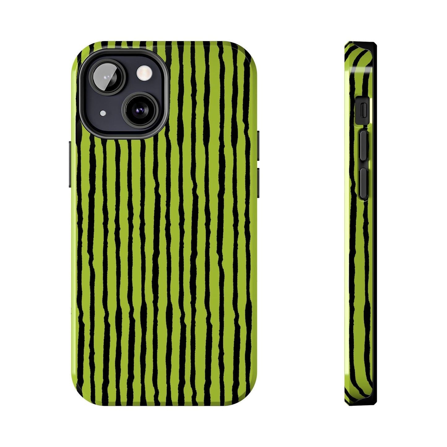 Sorta Stripe Green / Black Phone Case