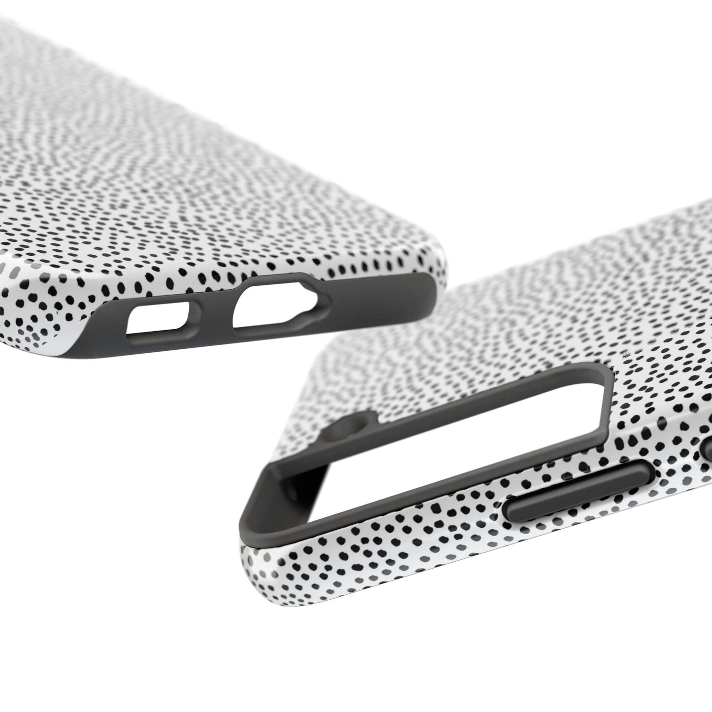 Baby Dots White / Black Phone Case
