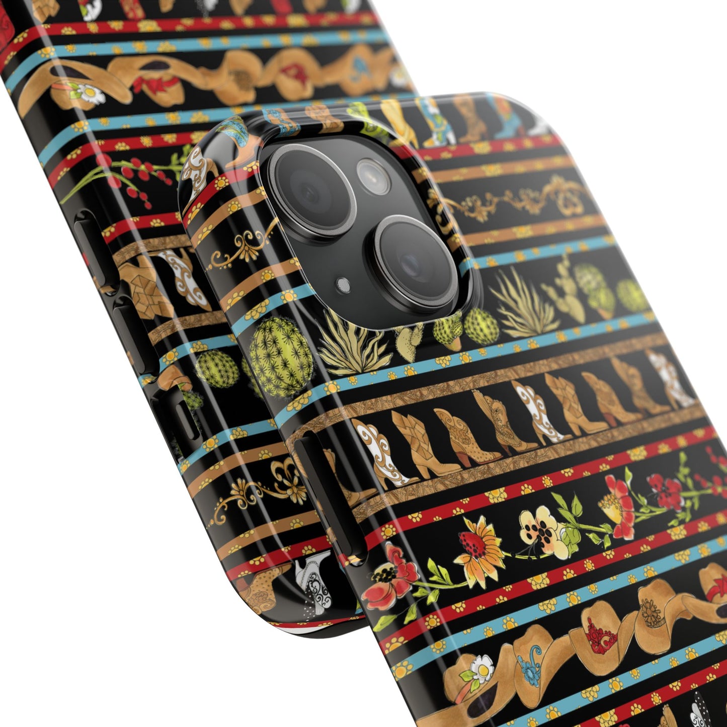 Whoa Borders Black Phone Case