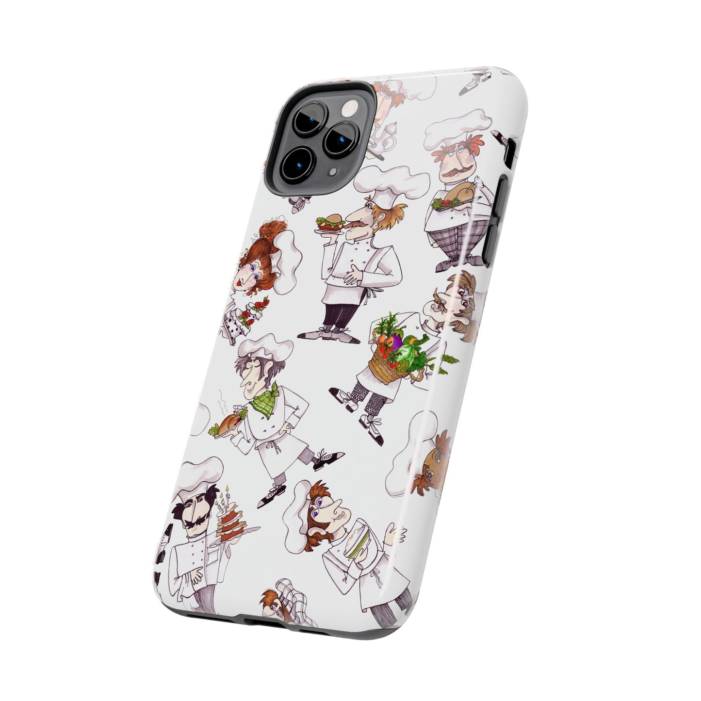 Tossed Chefs White Phone Case