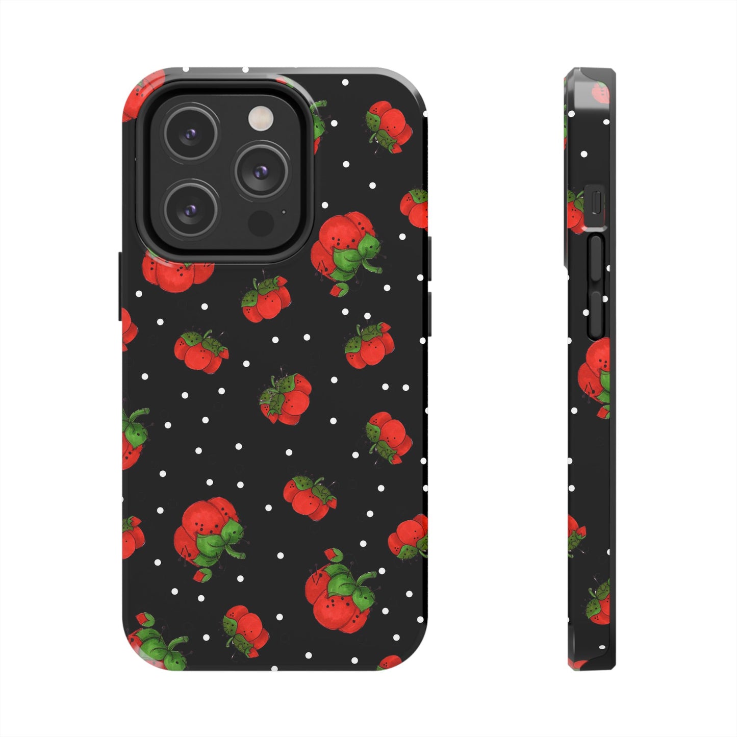 Pin Dots Black Phone Case