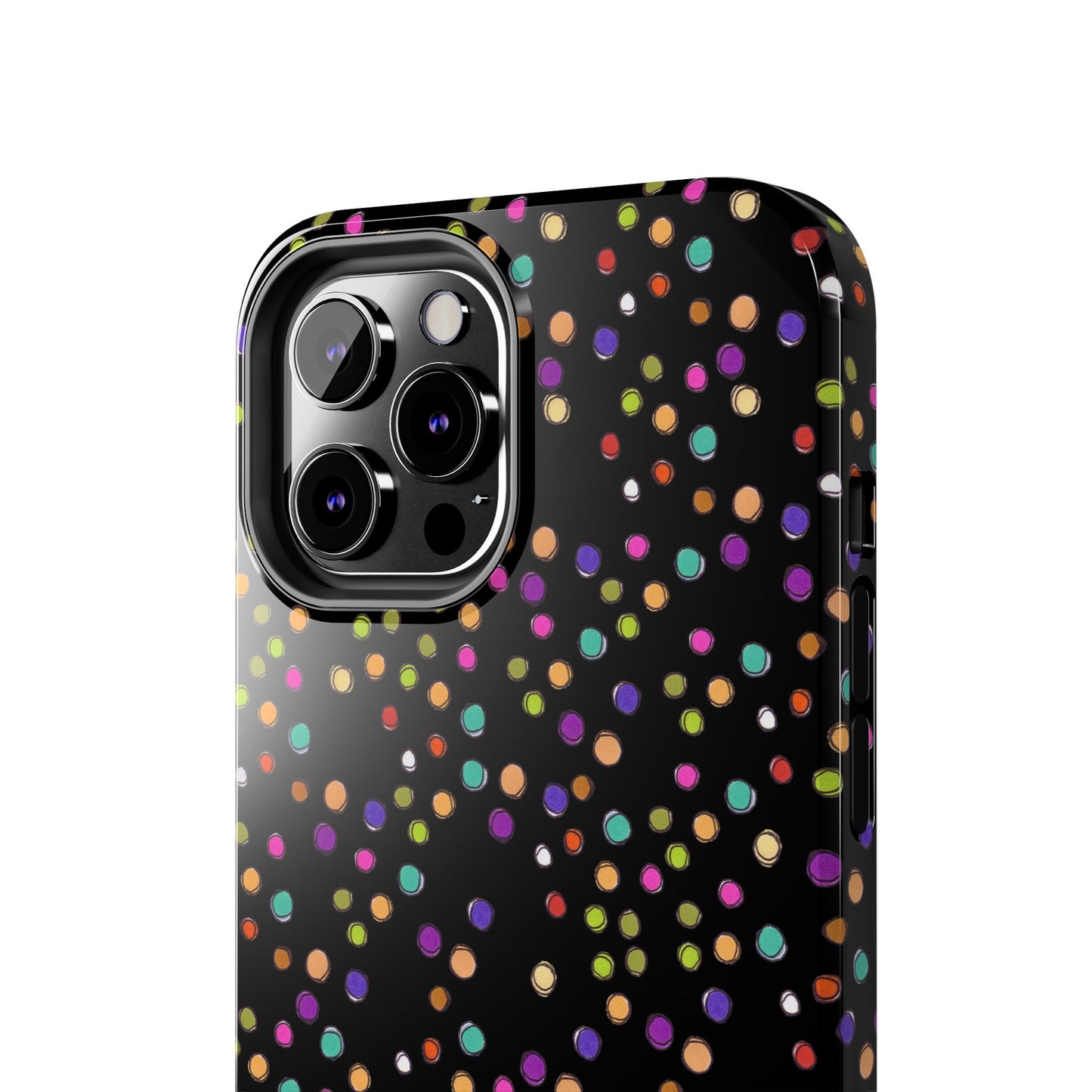 Dog Dots Black Phone Case