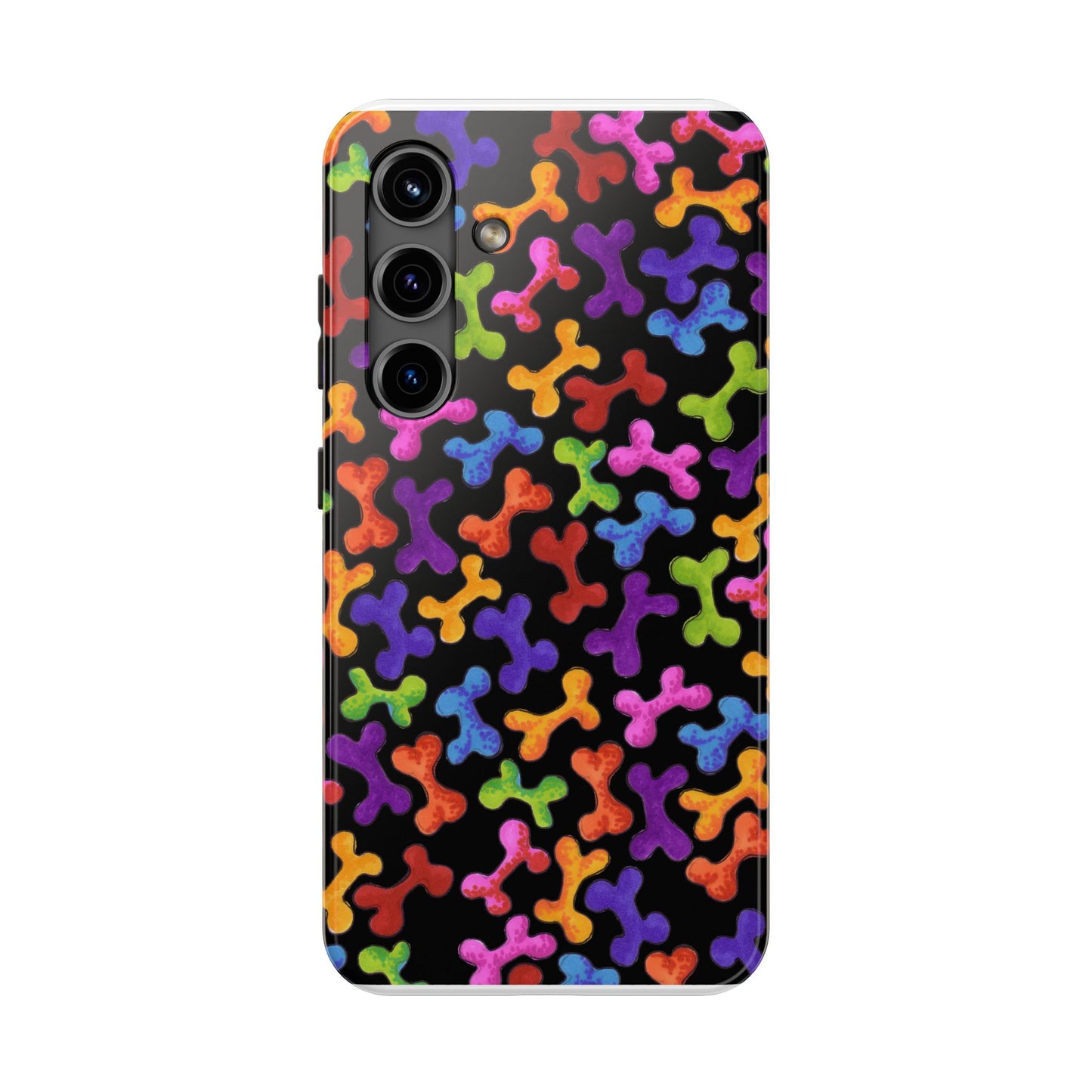 Fancy Bones Black / Multi Phone Case