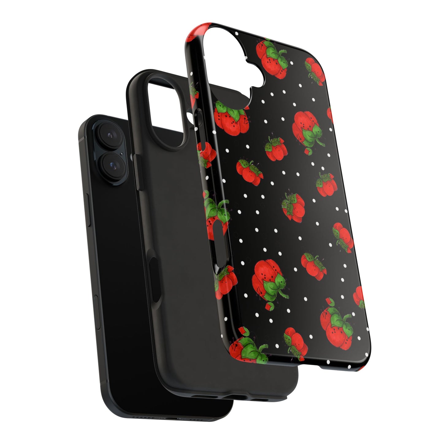 Pin Dots Black Phone Case