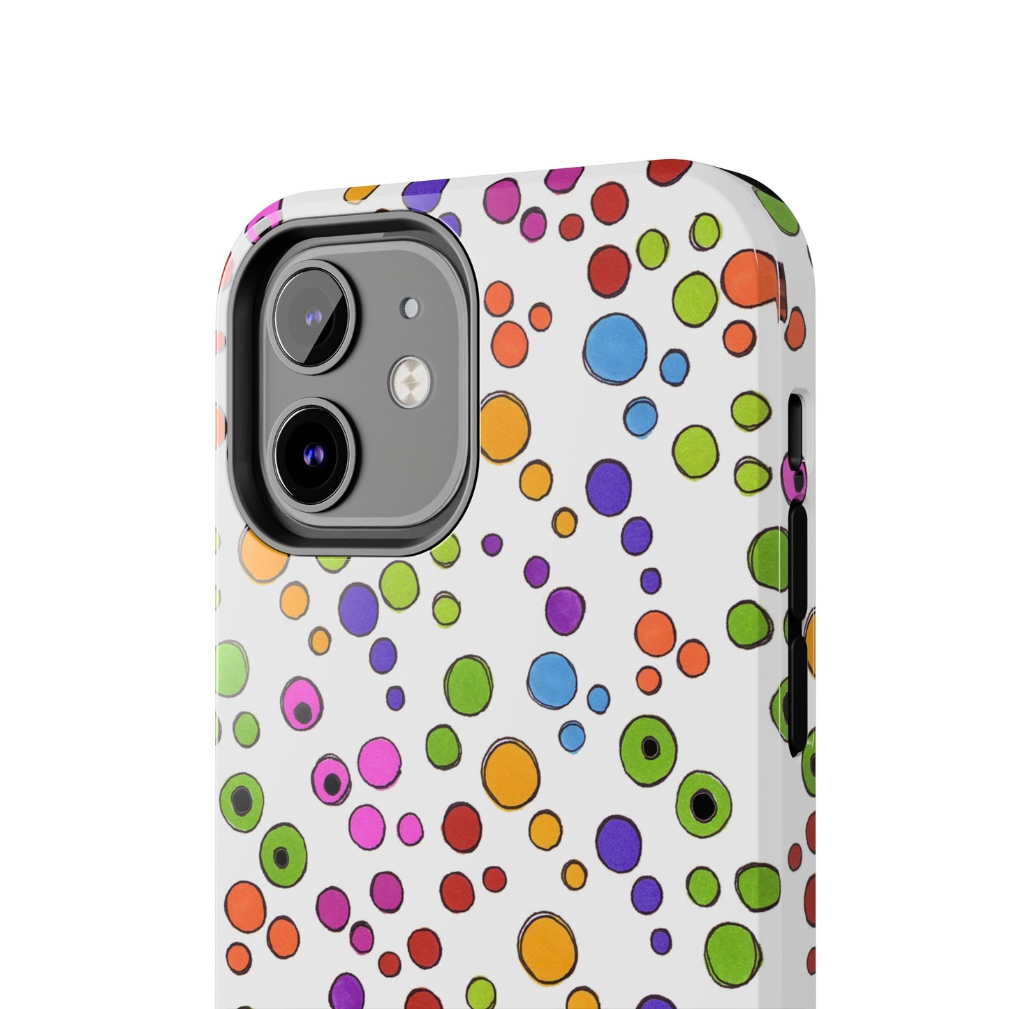 Dog Dots White / Multi Phone Case