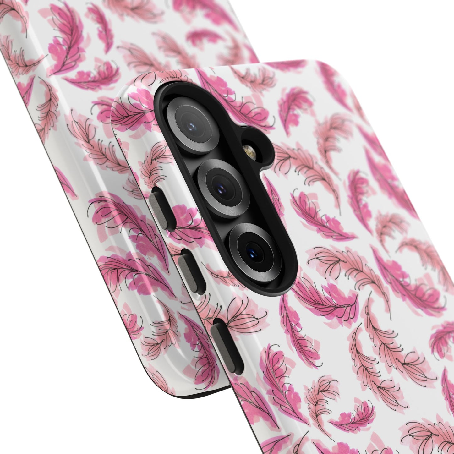 Flam Feathers White Phone Case