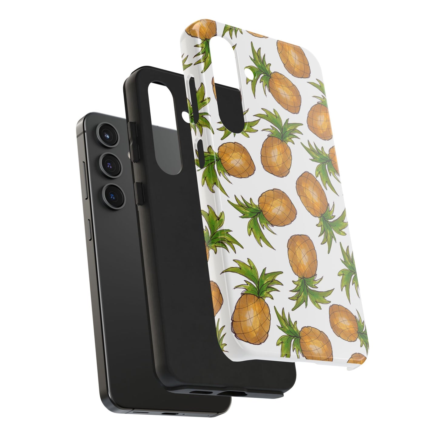 Pineapple Toss White Phone Case