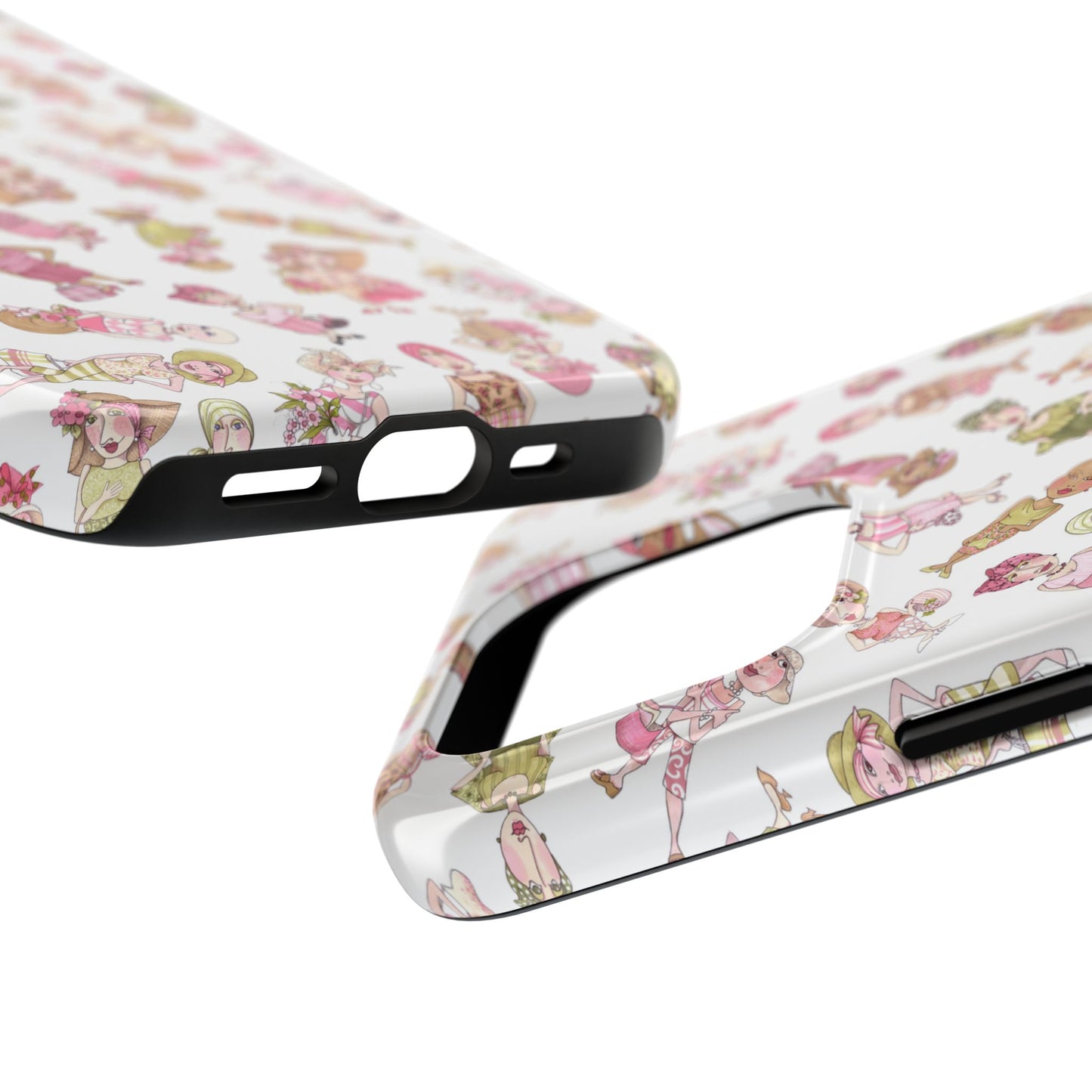 Tossed Ladies White Phone Case