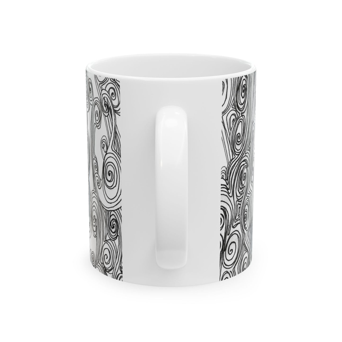 Bark Bark White / Black Cup