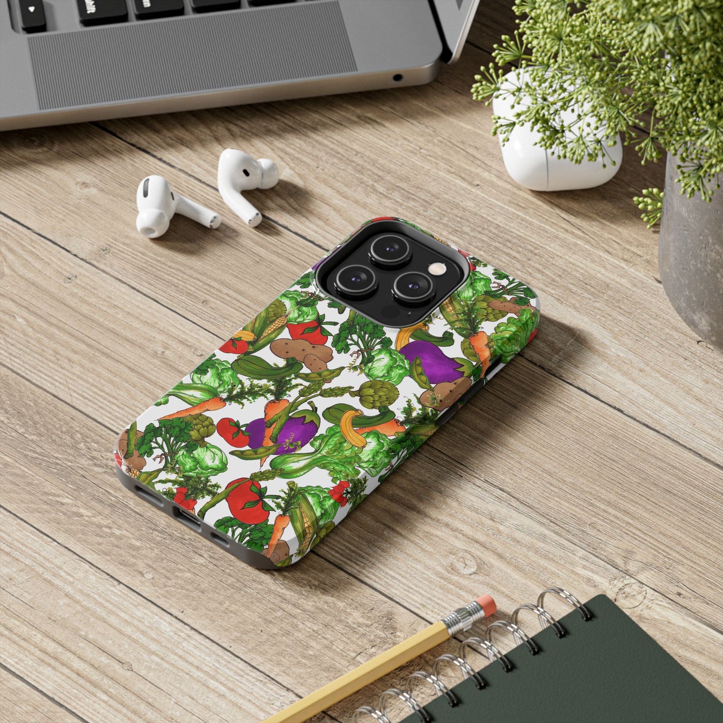 Veggie Jungle White Phone Case