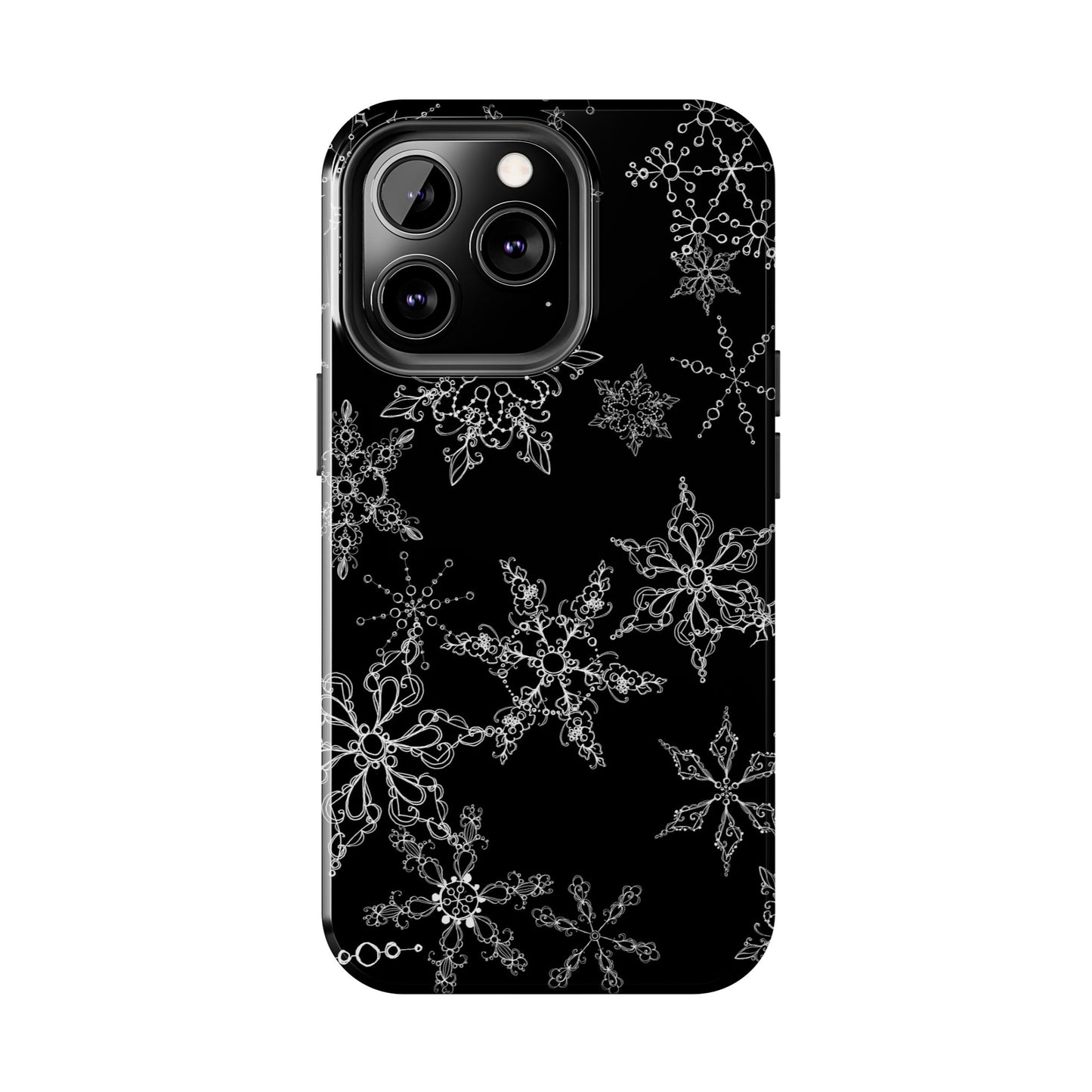 Random Flakes Black Phone Case