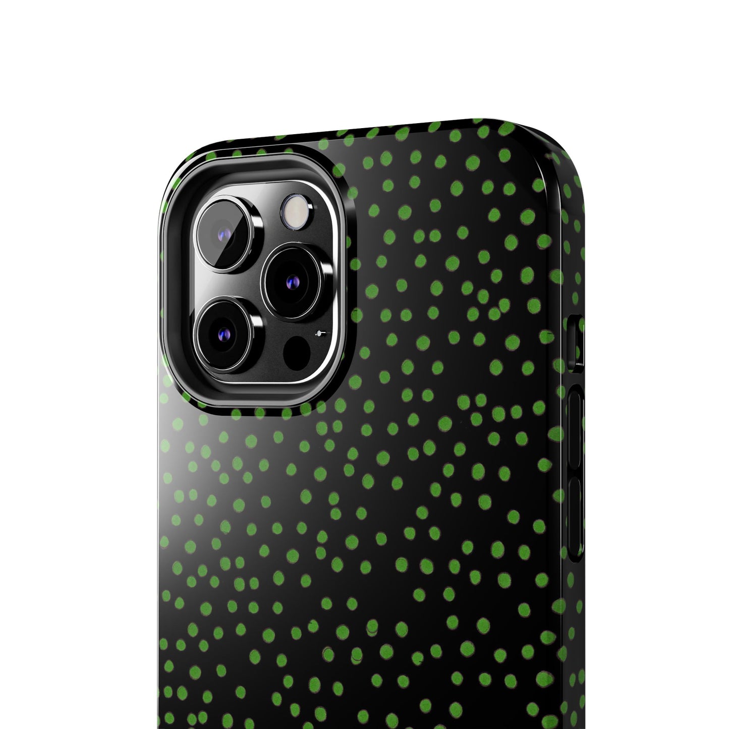 Dinky Dots Black / Green Phone Case