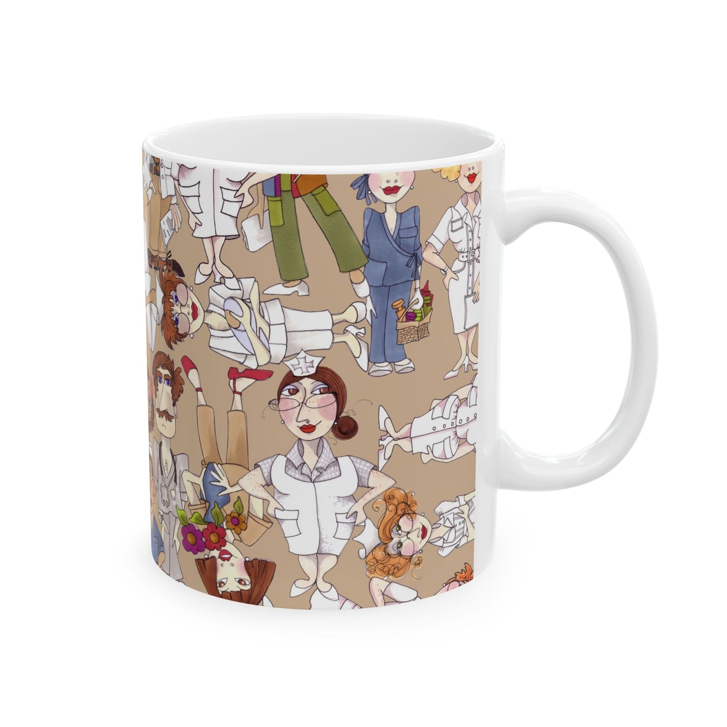 Diverse Nurse Khaki Cup