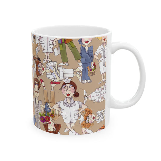 Diverse Nurse Khaki Cup