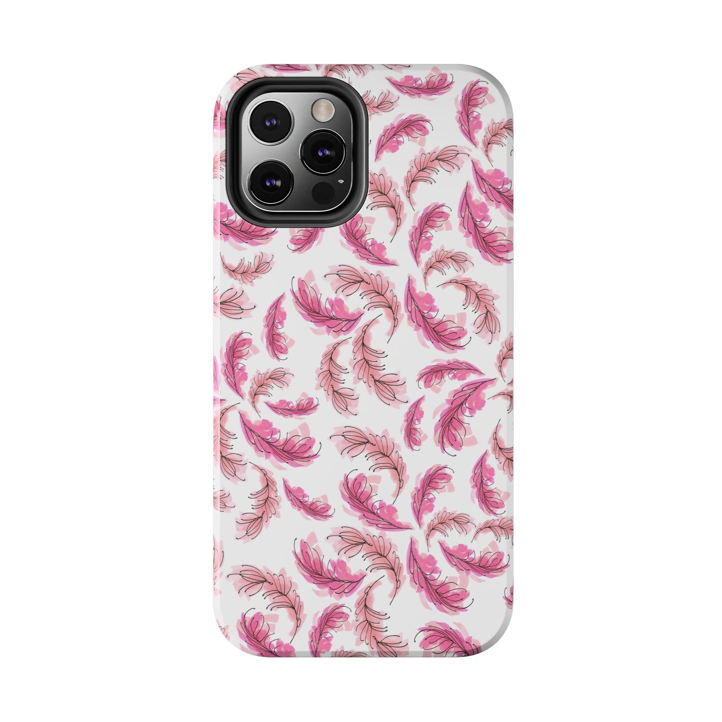 Flam Feathers White Phone Case