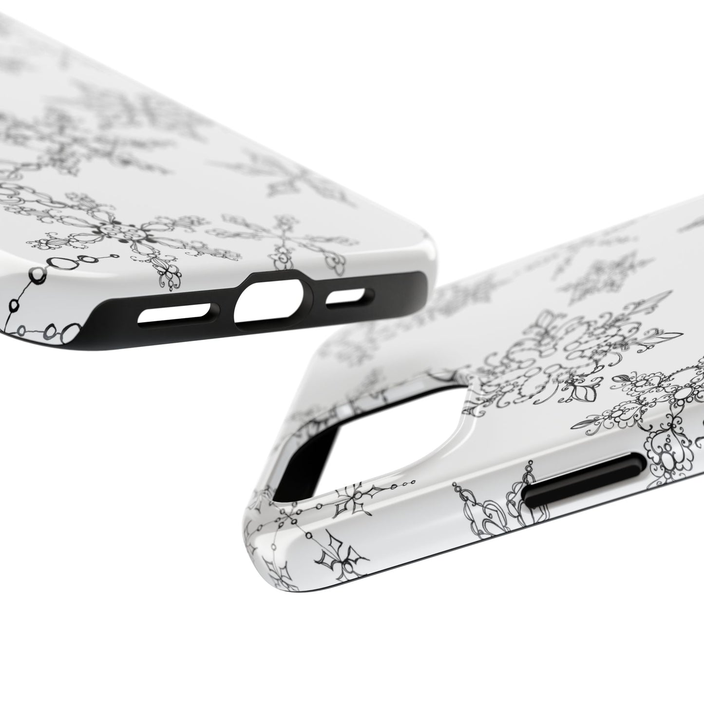 Random Flakes White Phone Case