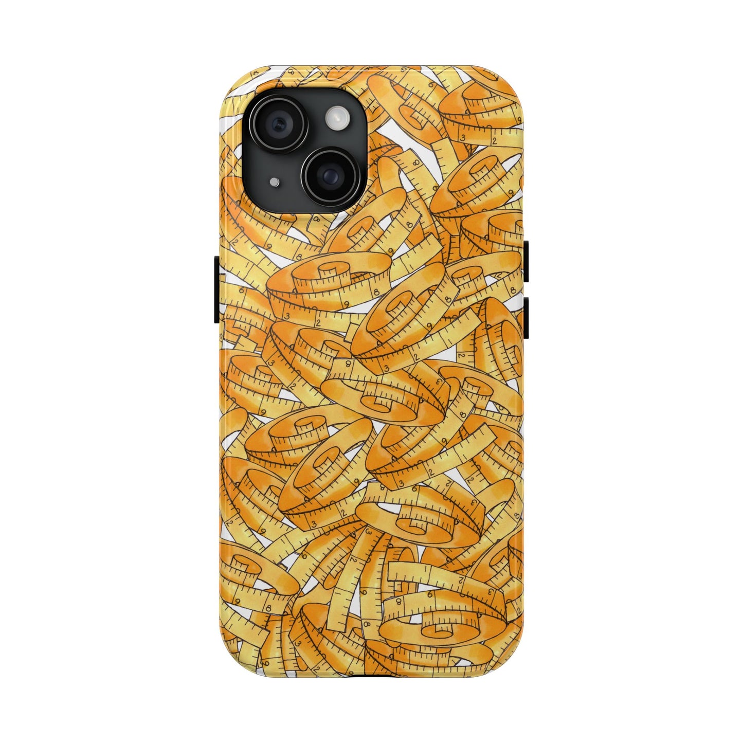Tape Storm White / Yellow Phone Case