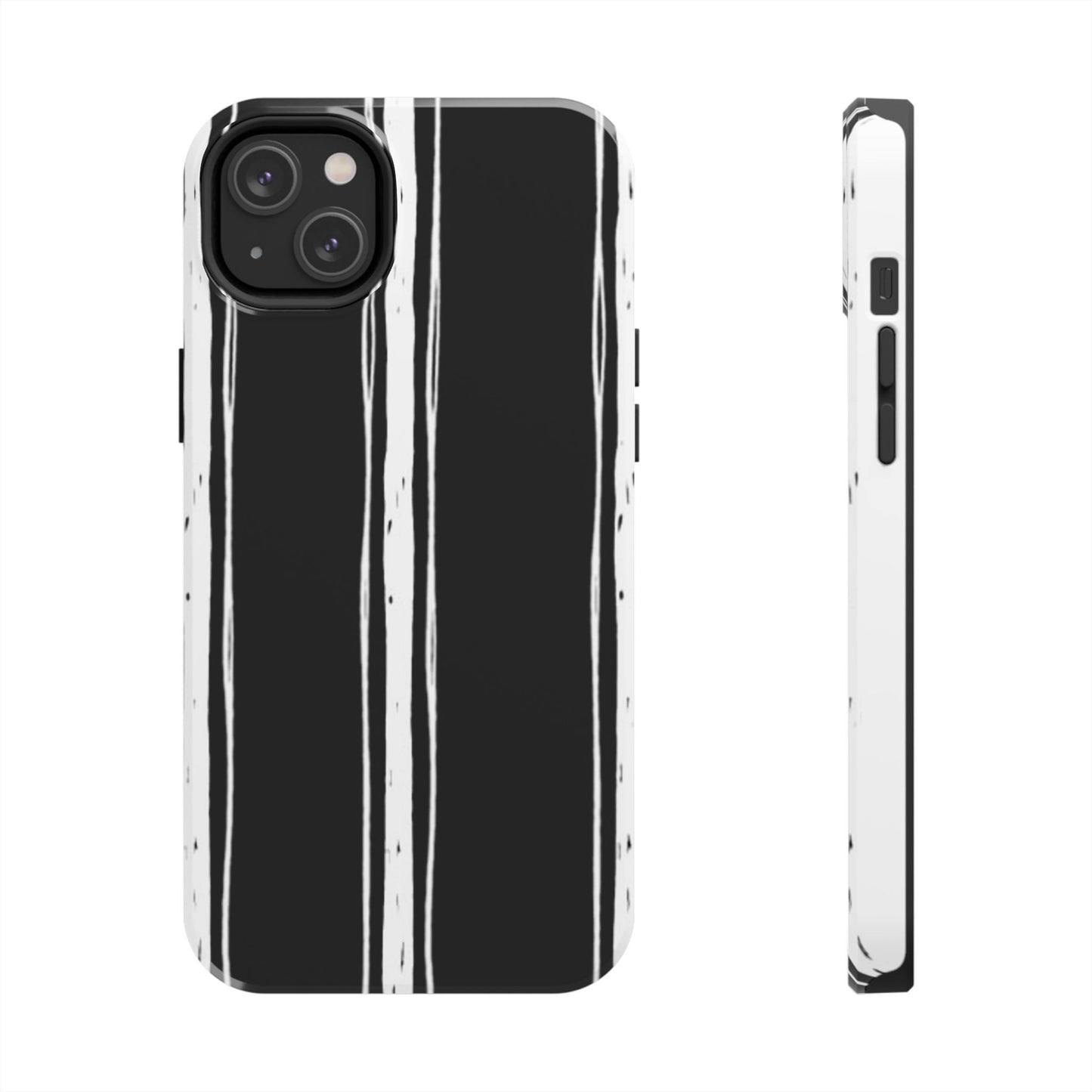 Black / White Stripe Phone Case