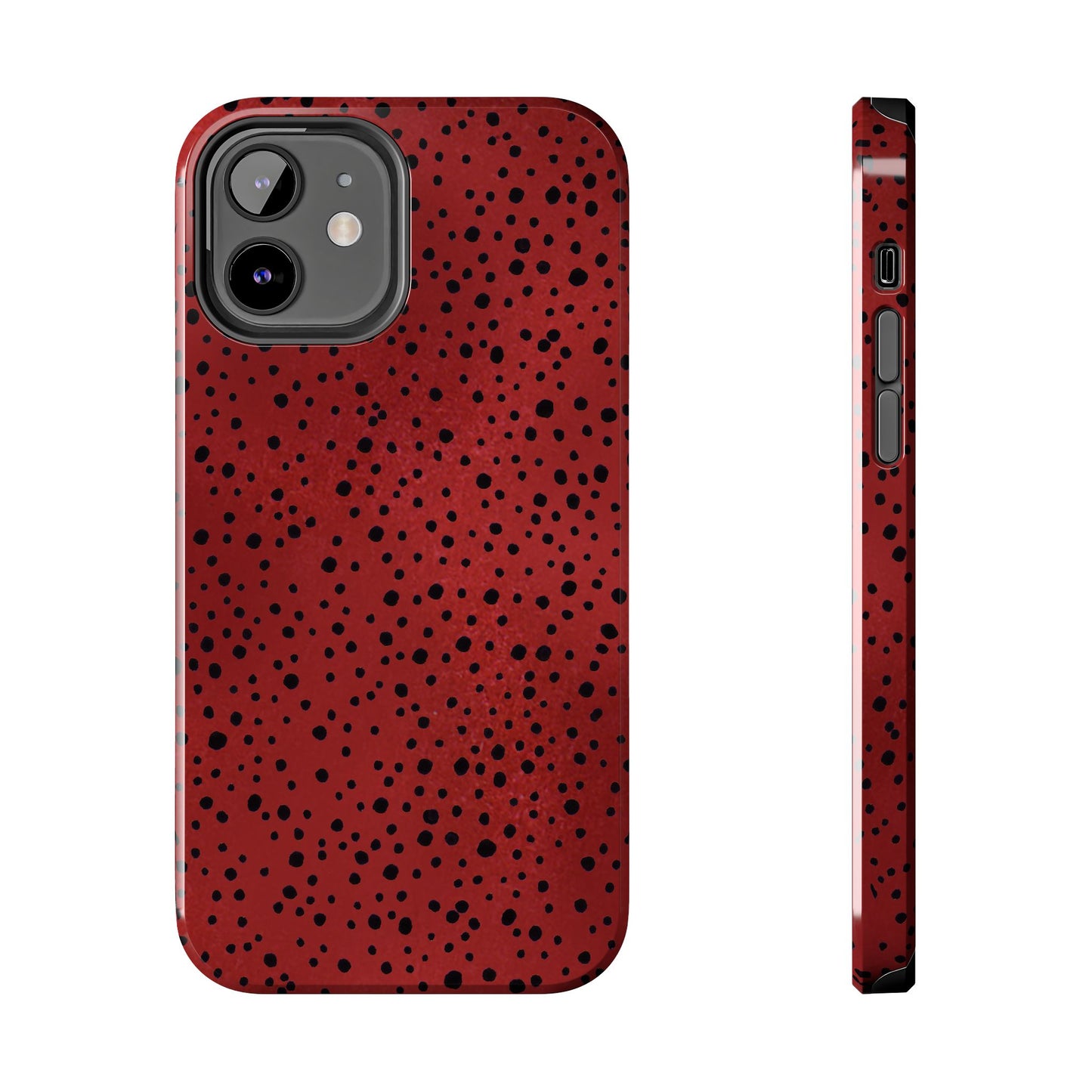 Pepper Dots Red / Black Phone Case