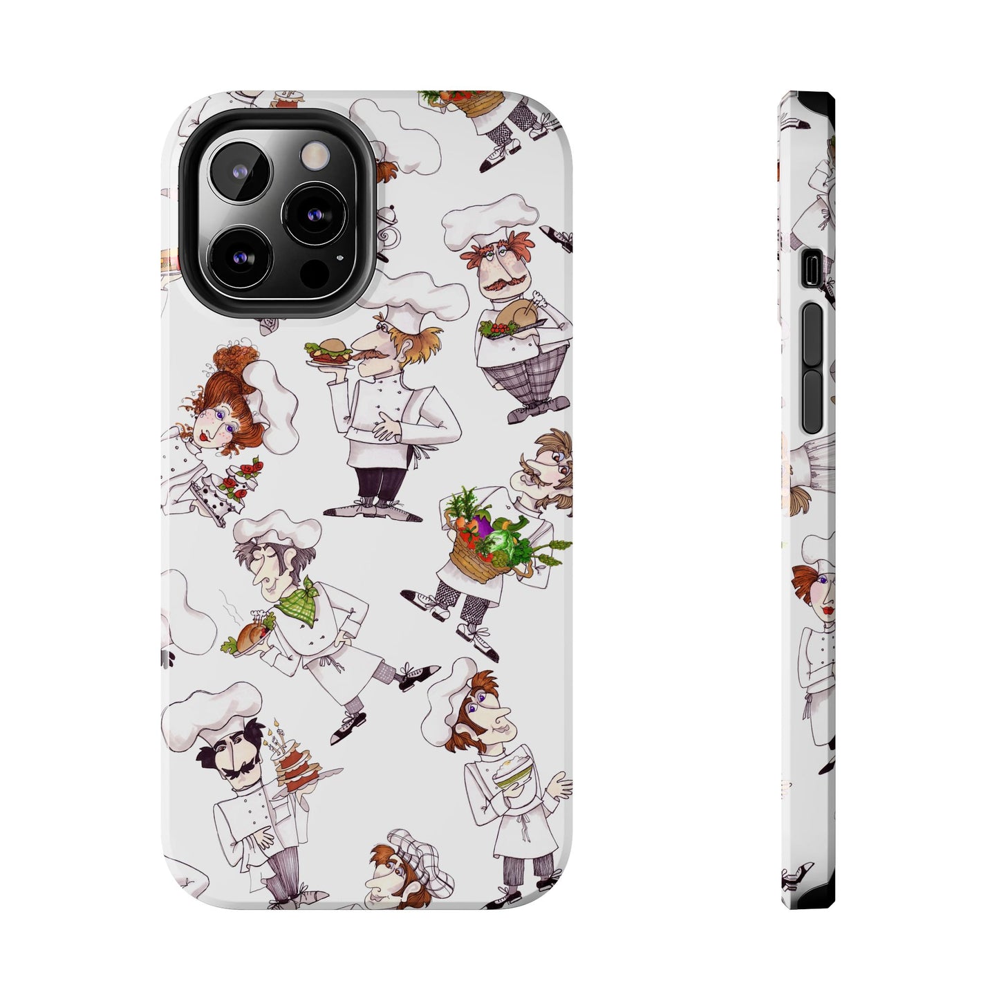 Tossed Chefs White Phone Case