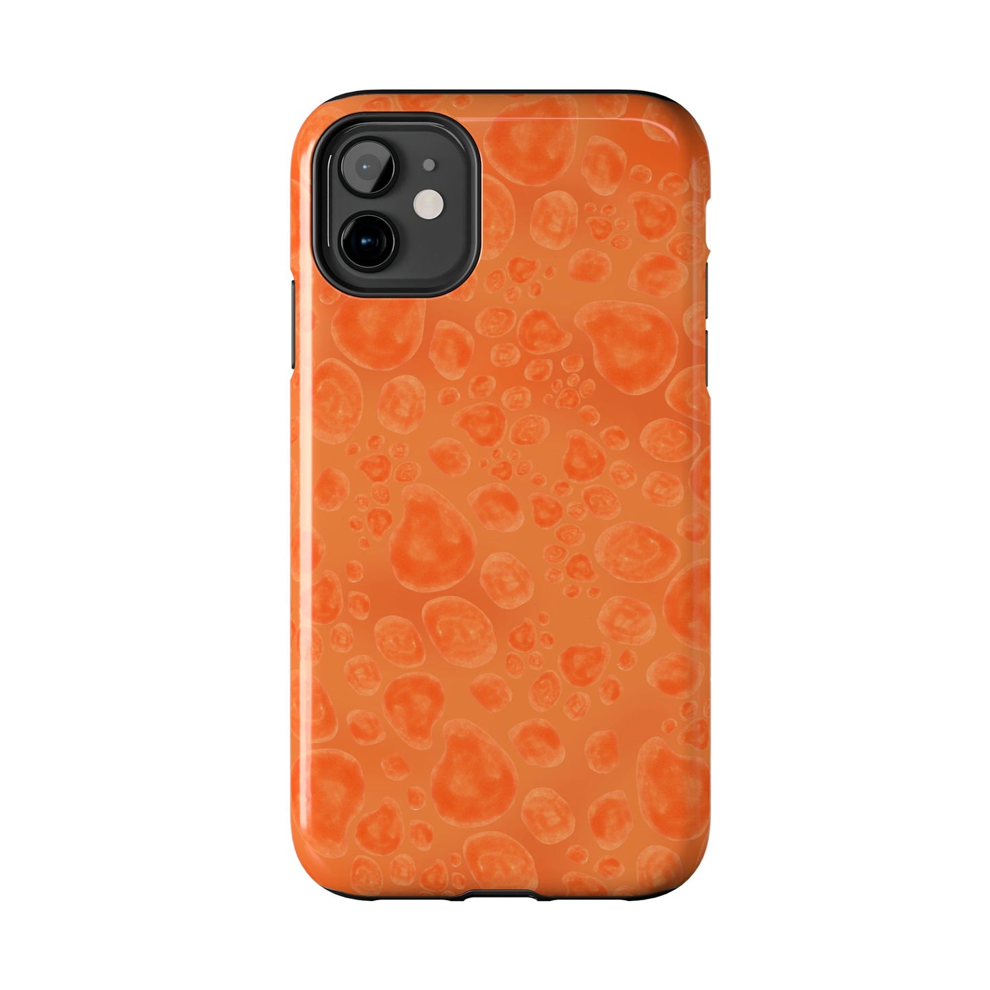 Paw Dots Orange Phone Case