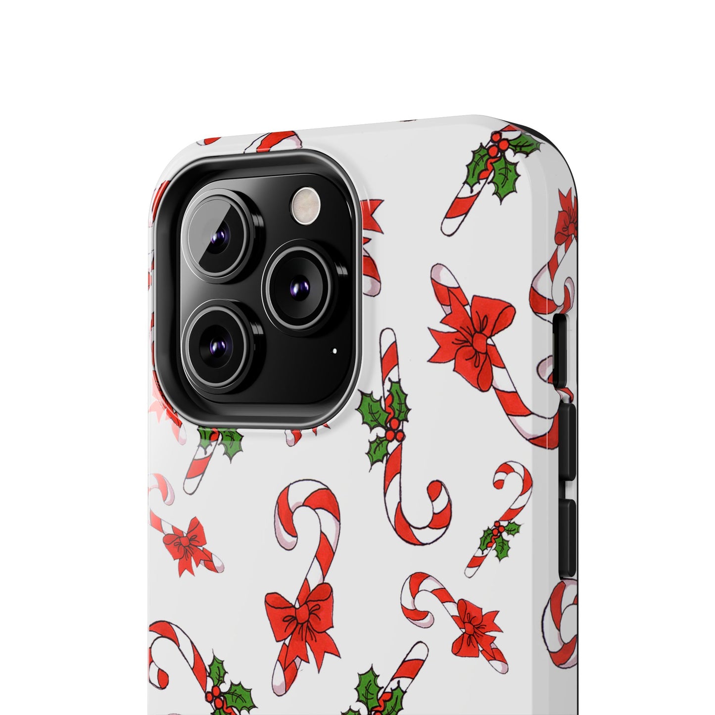 Candy Cane Crowd White Phone Case