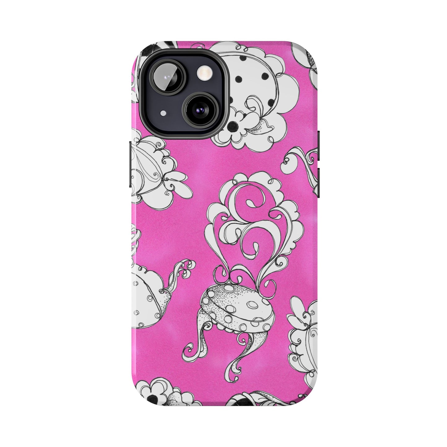 Bistro Chairs Pink Phone Case