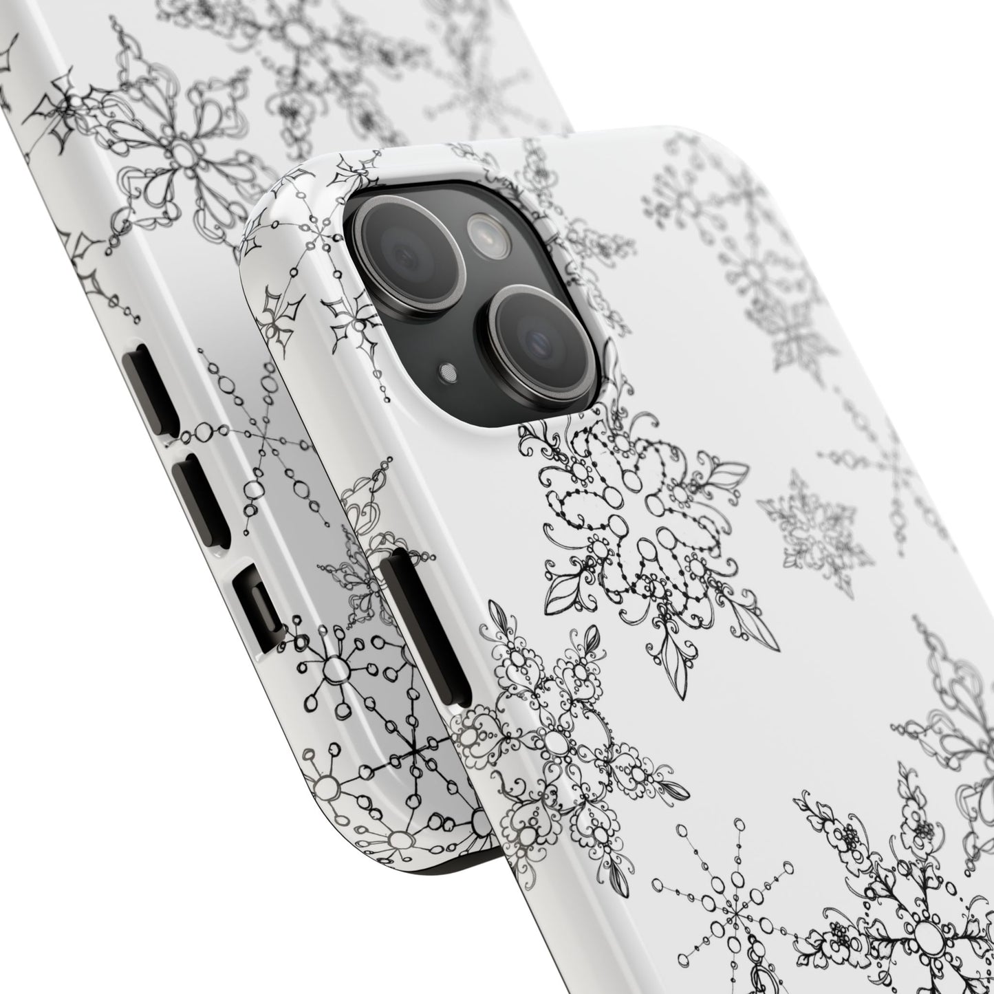 Random Flakes White Phone Case