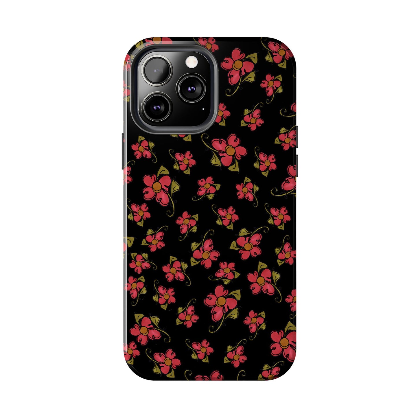 Daisy Caper Black Phone Case