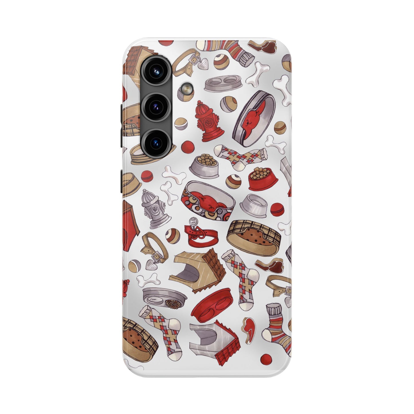 Doggie Stuff Gray Phone Case