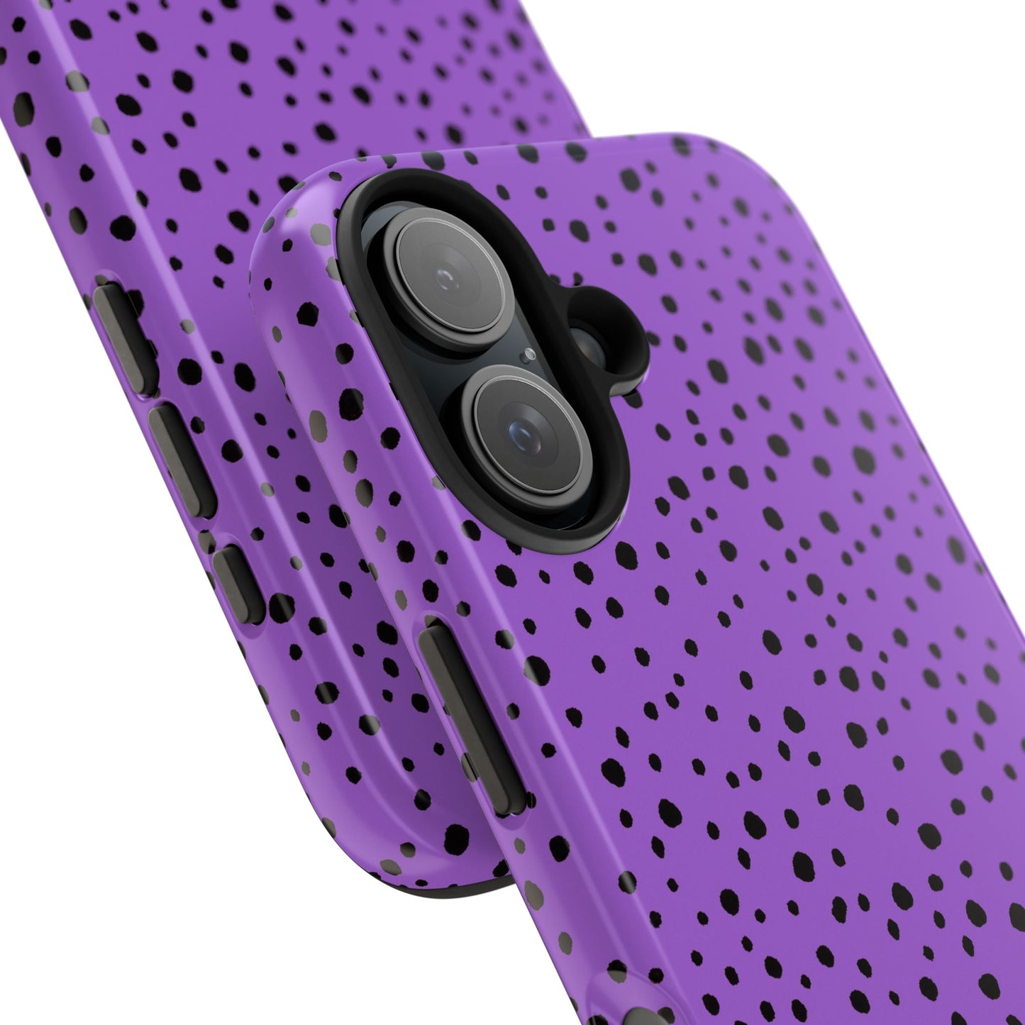 Pepper Dots Purple / Black Phone Case