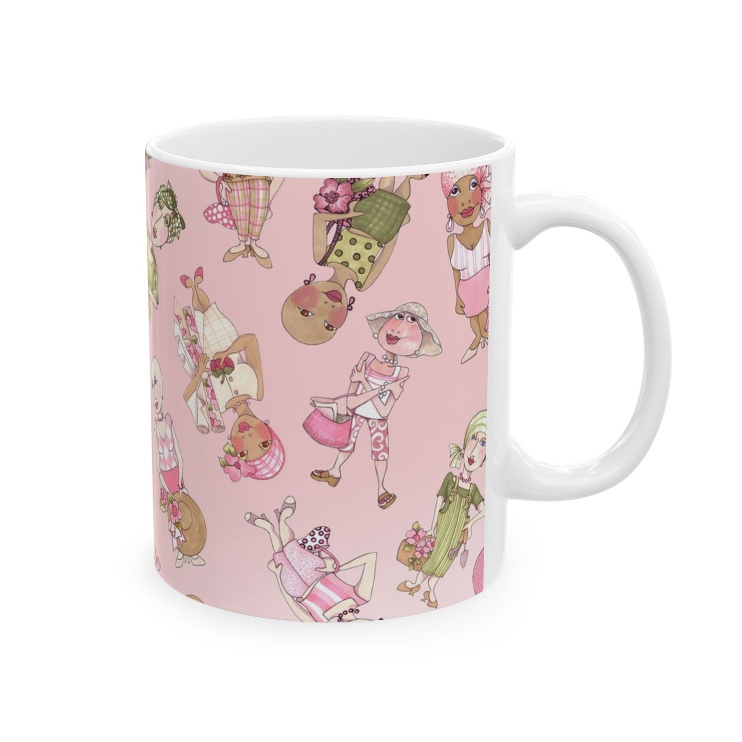 Tossed Ladies Pink Cup