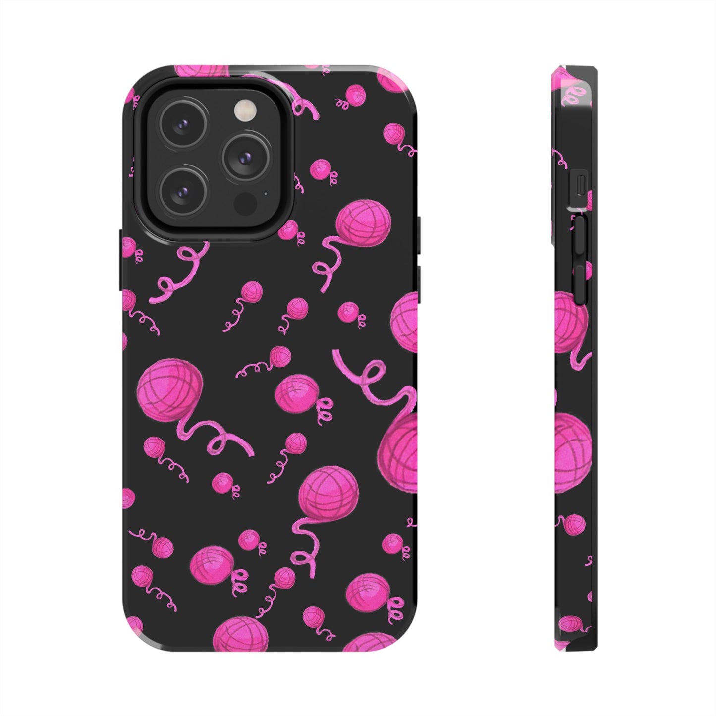 Yarniverse Black / Pink Phone Case