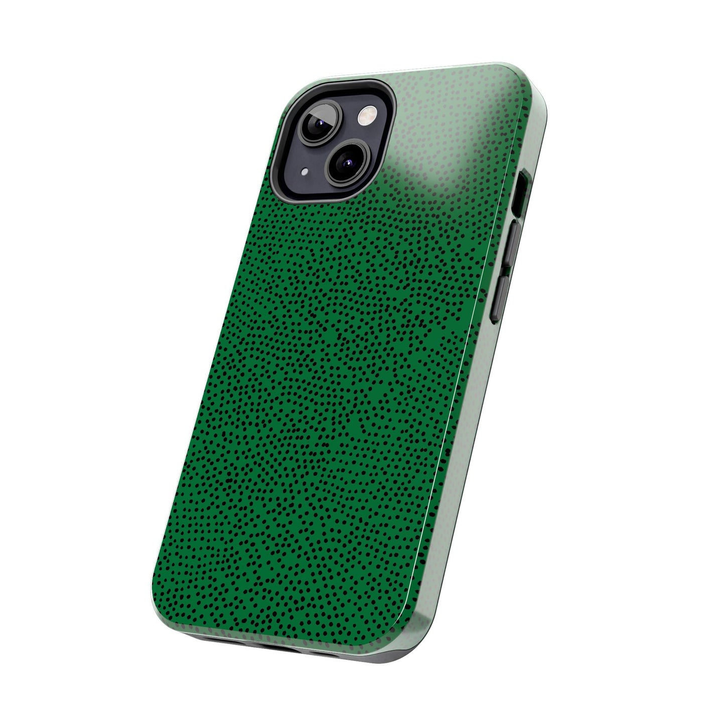 Mini Dot Green / Black Phone Case