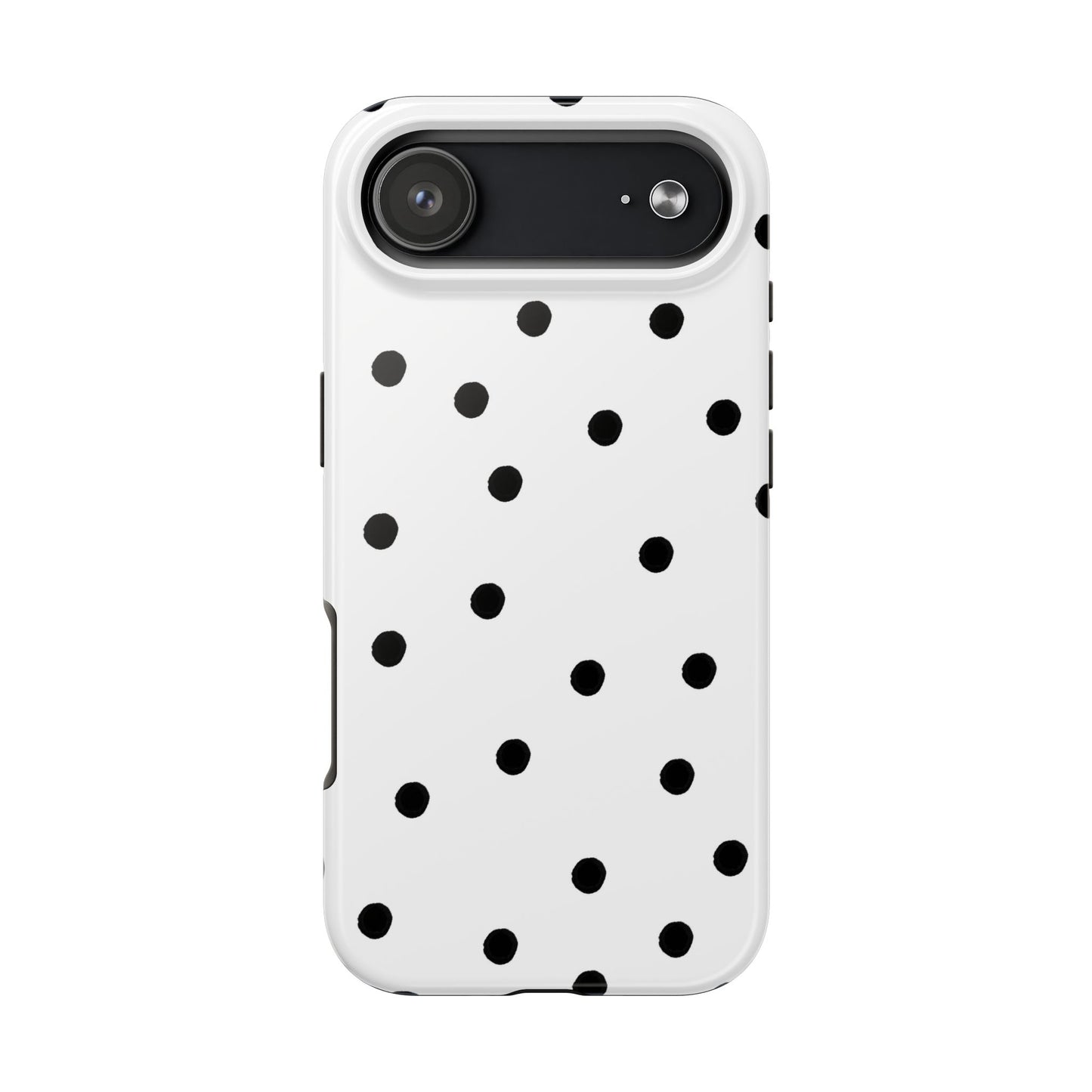 Space Dots White / Black Phone Case