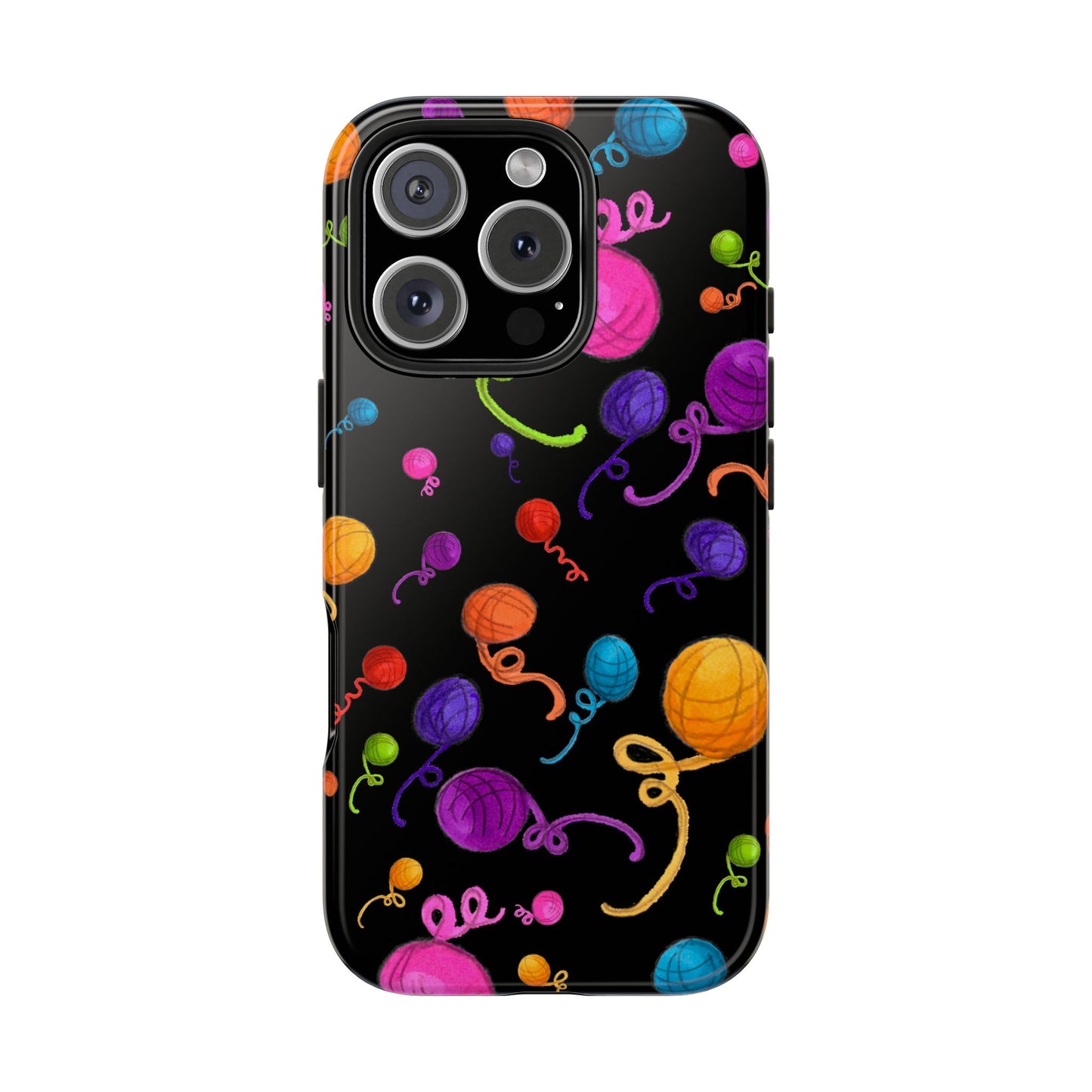 Yarniverse Black Phone Case