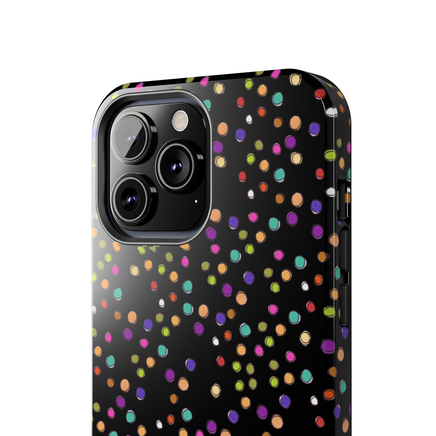 Dog Dots Black Phone Case
