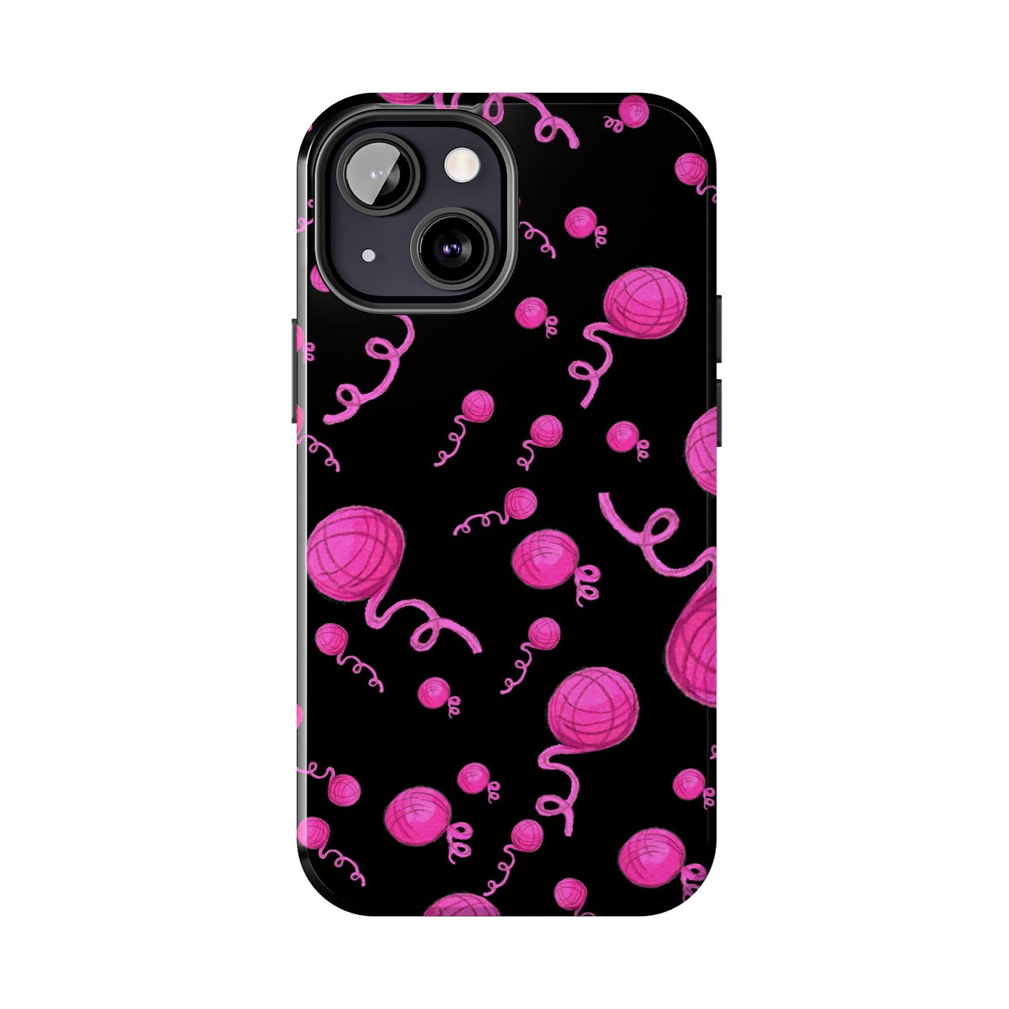 Yarniverse Black / Pink Phone Case