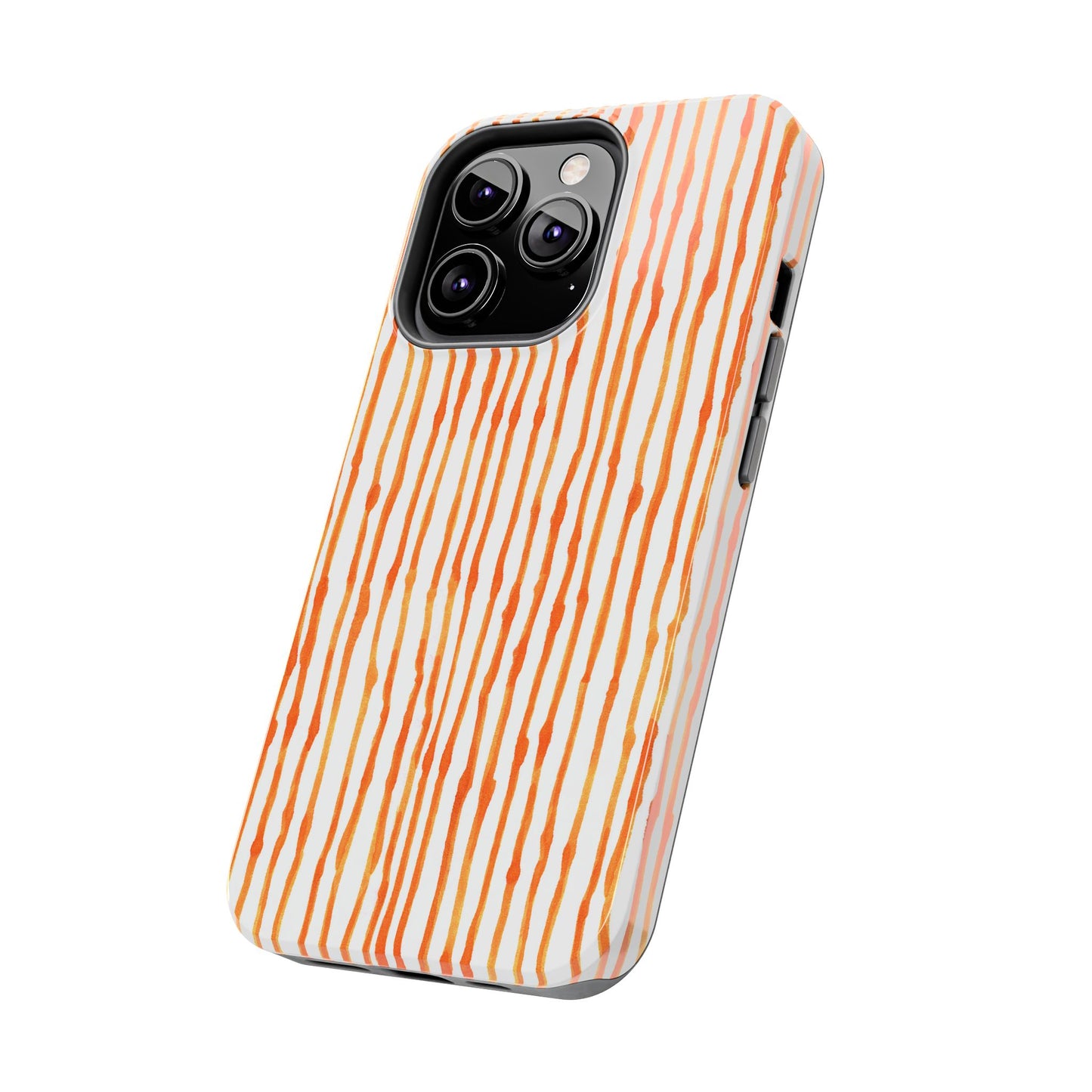 Faux Seersucker Orange / White Phone Case