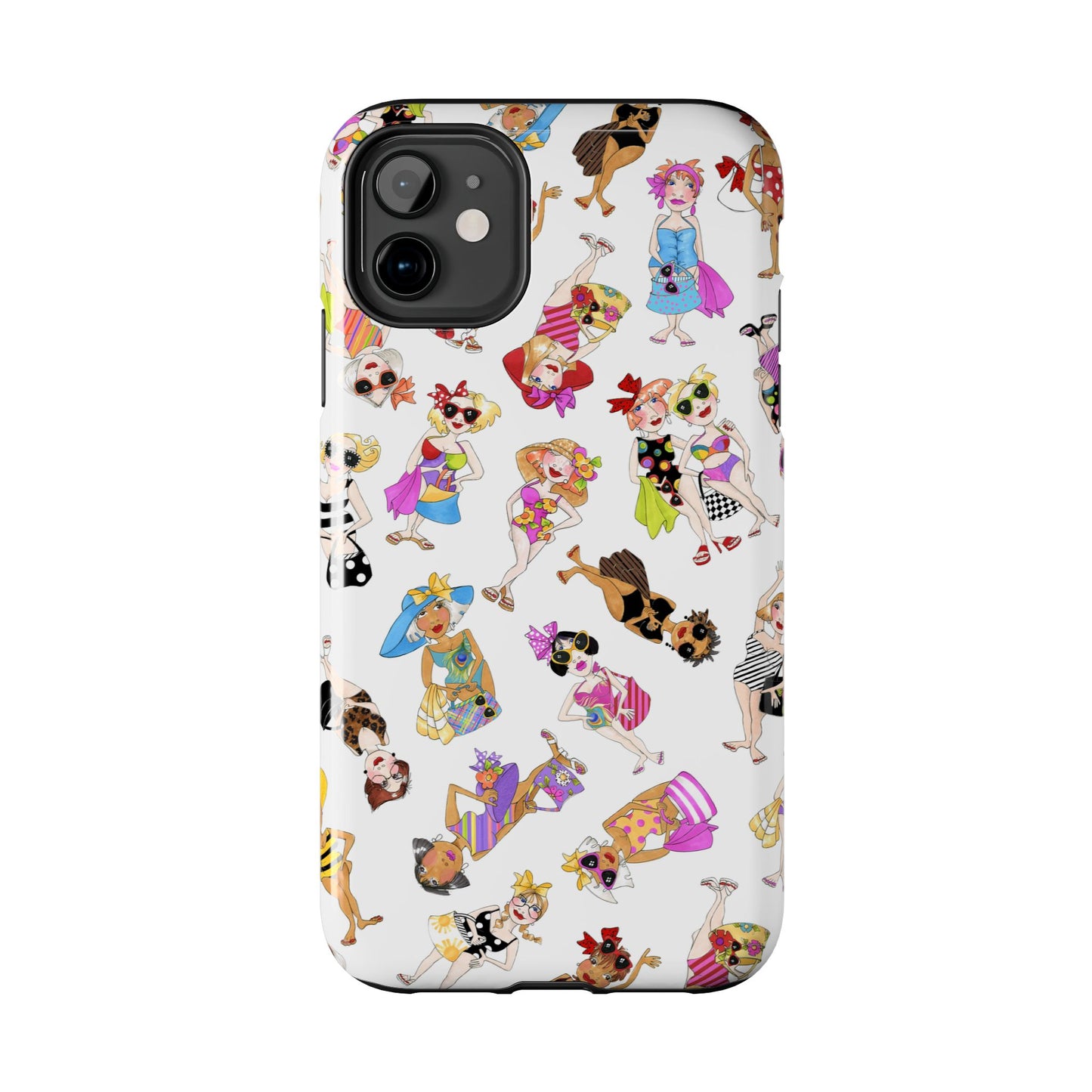 Tossed Beauties White Phone Case