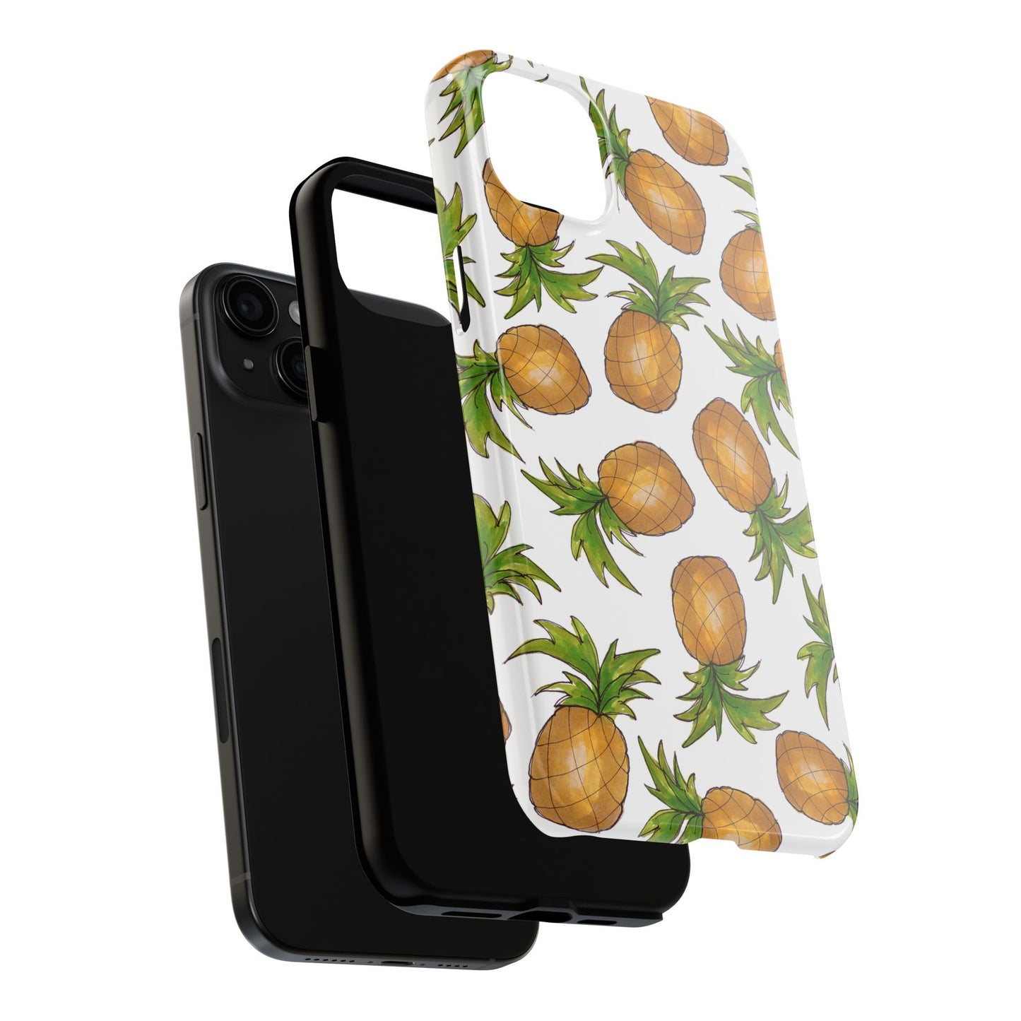 Pineapple Toss White Phone Case