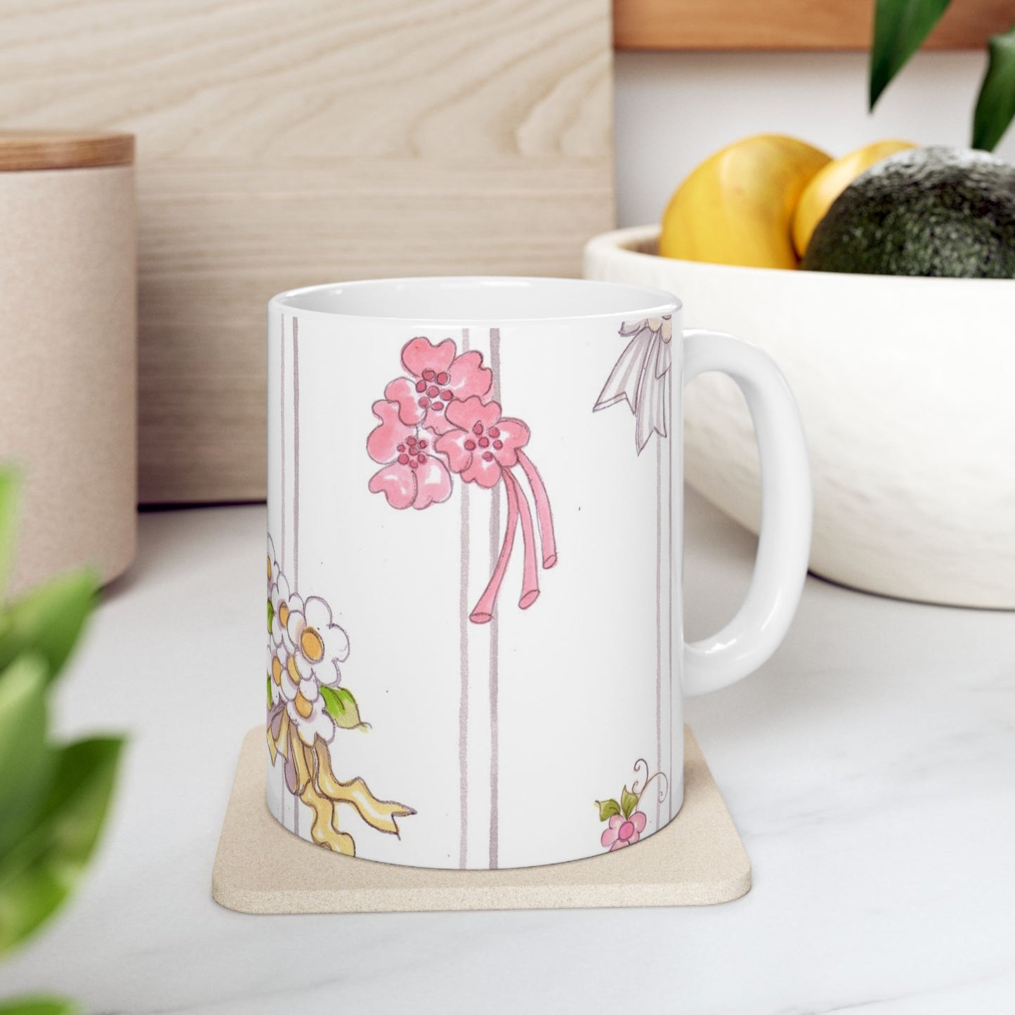 Bouquet Stripe Cup