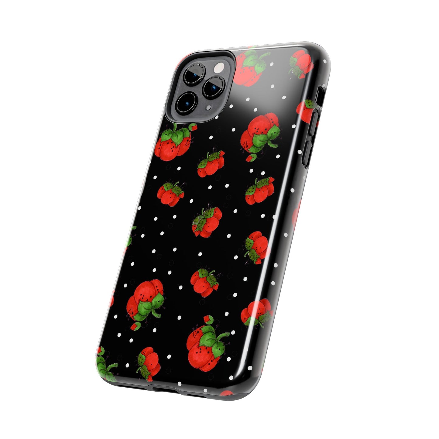 Pin Dots Black Phone Case