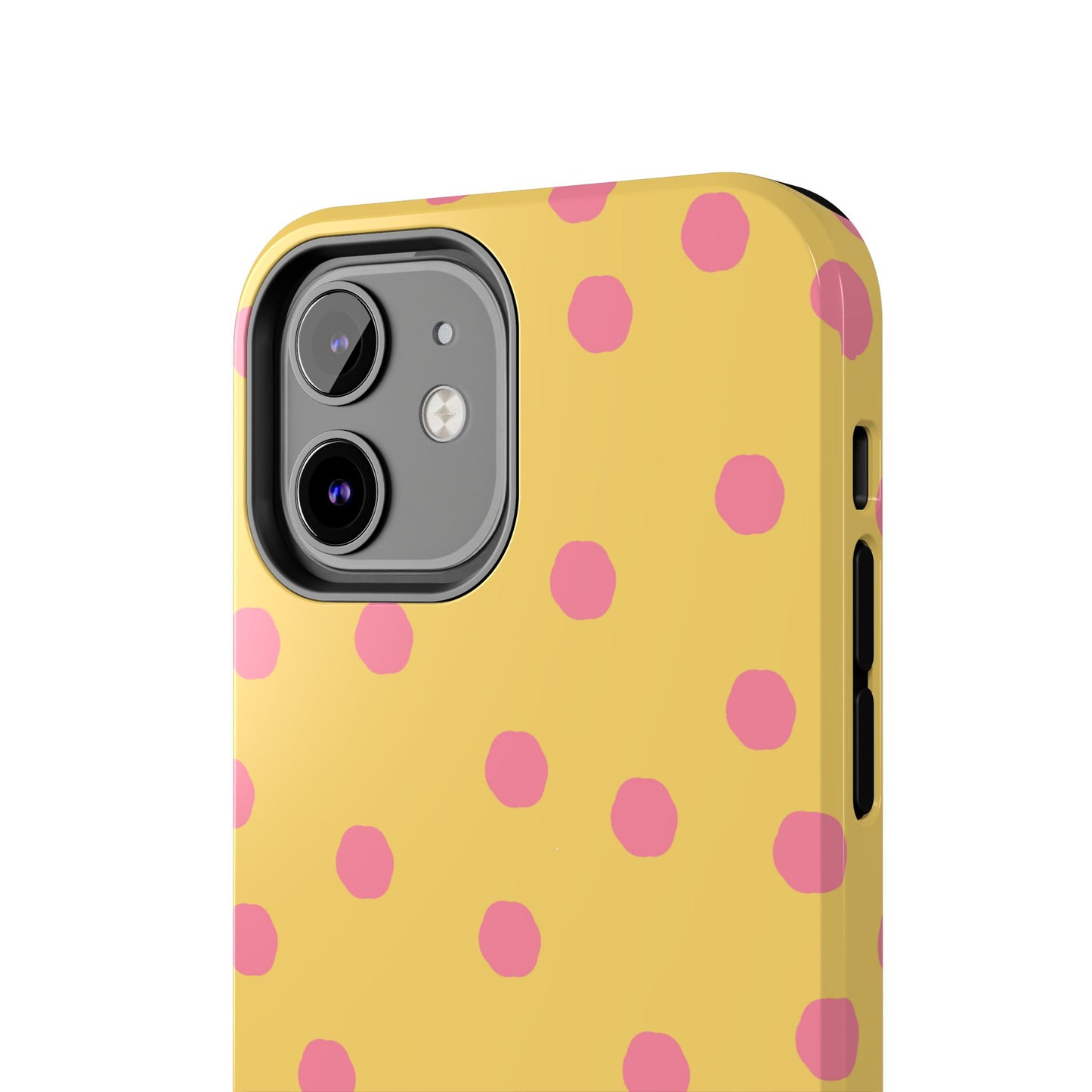 Jumbo Dots Yellow / Pink Phone Case