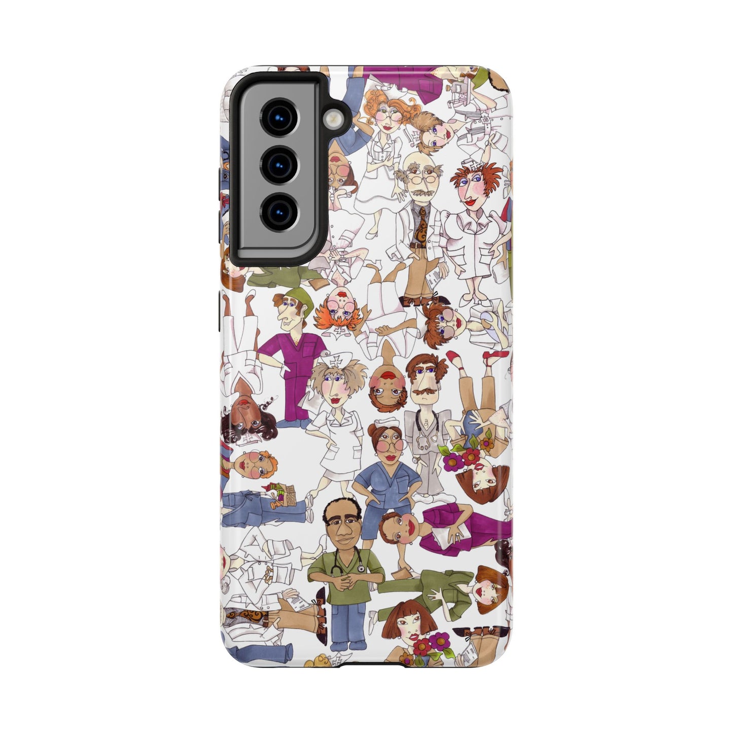 Diverse Nurse White Phone Case