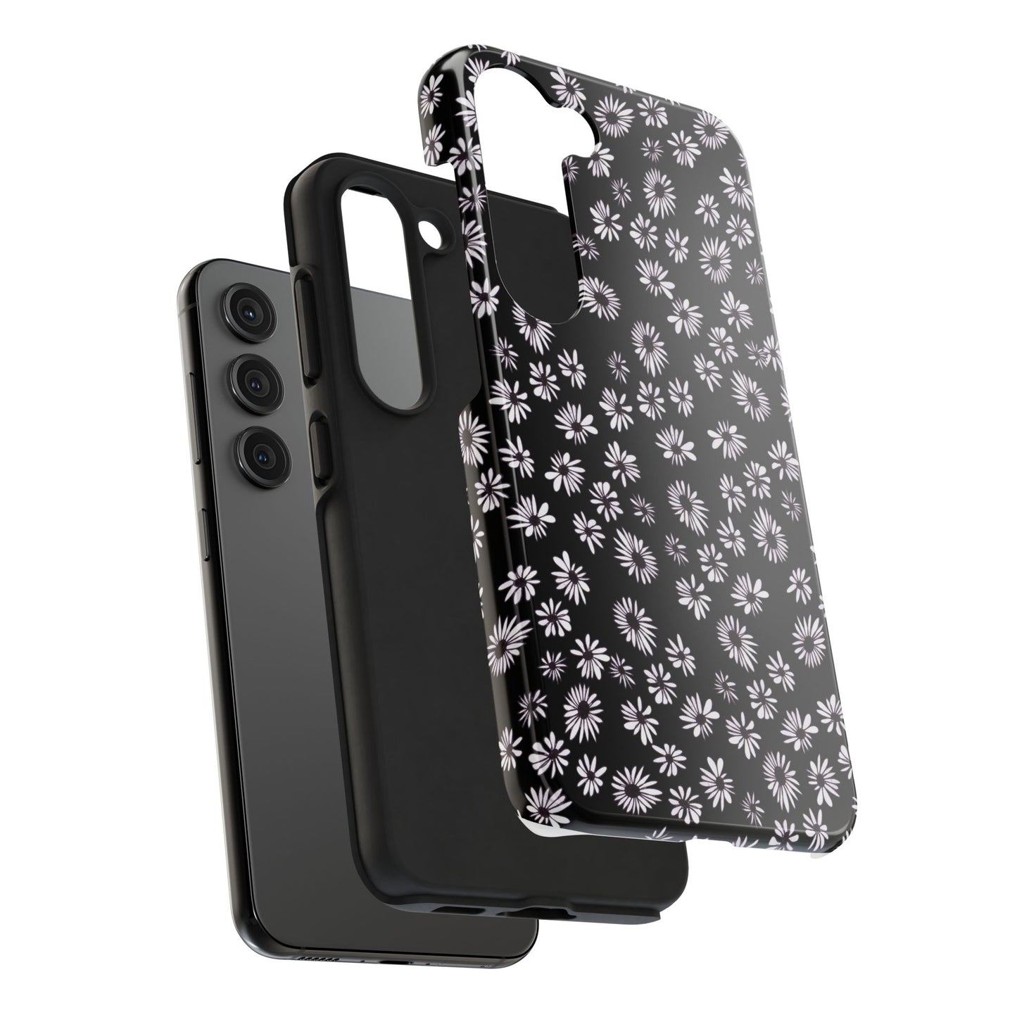 Random Daisy Black / White Phone Case