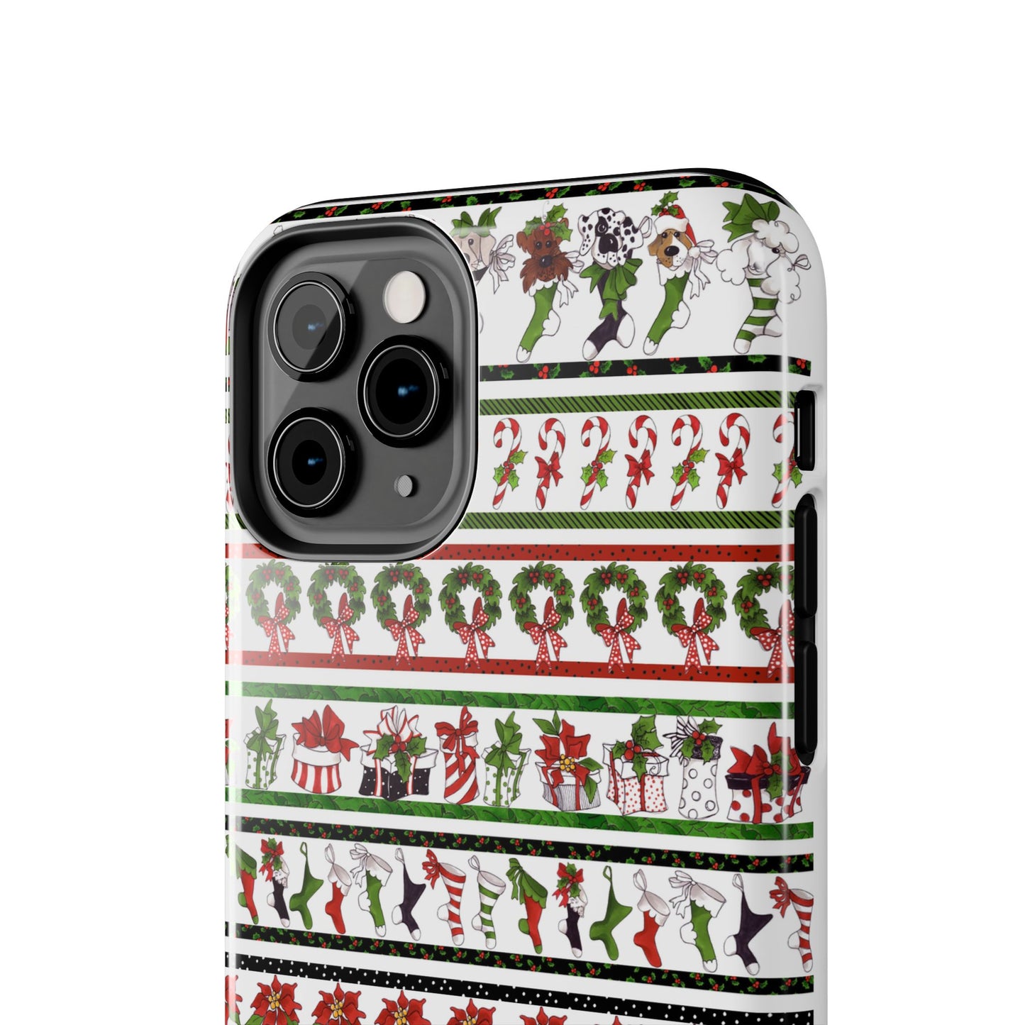 Holiday Borders White Phone Case